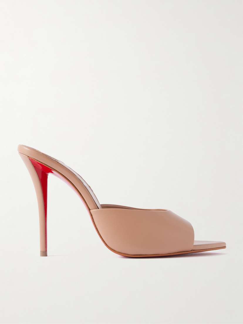 Christian Louboutin Miss Z 100 Leather Mules
