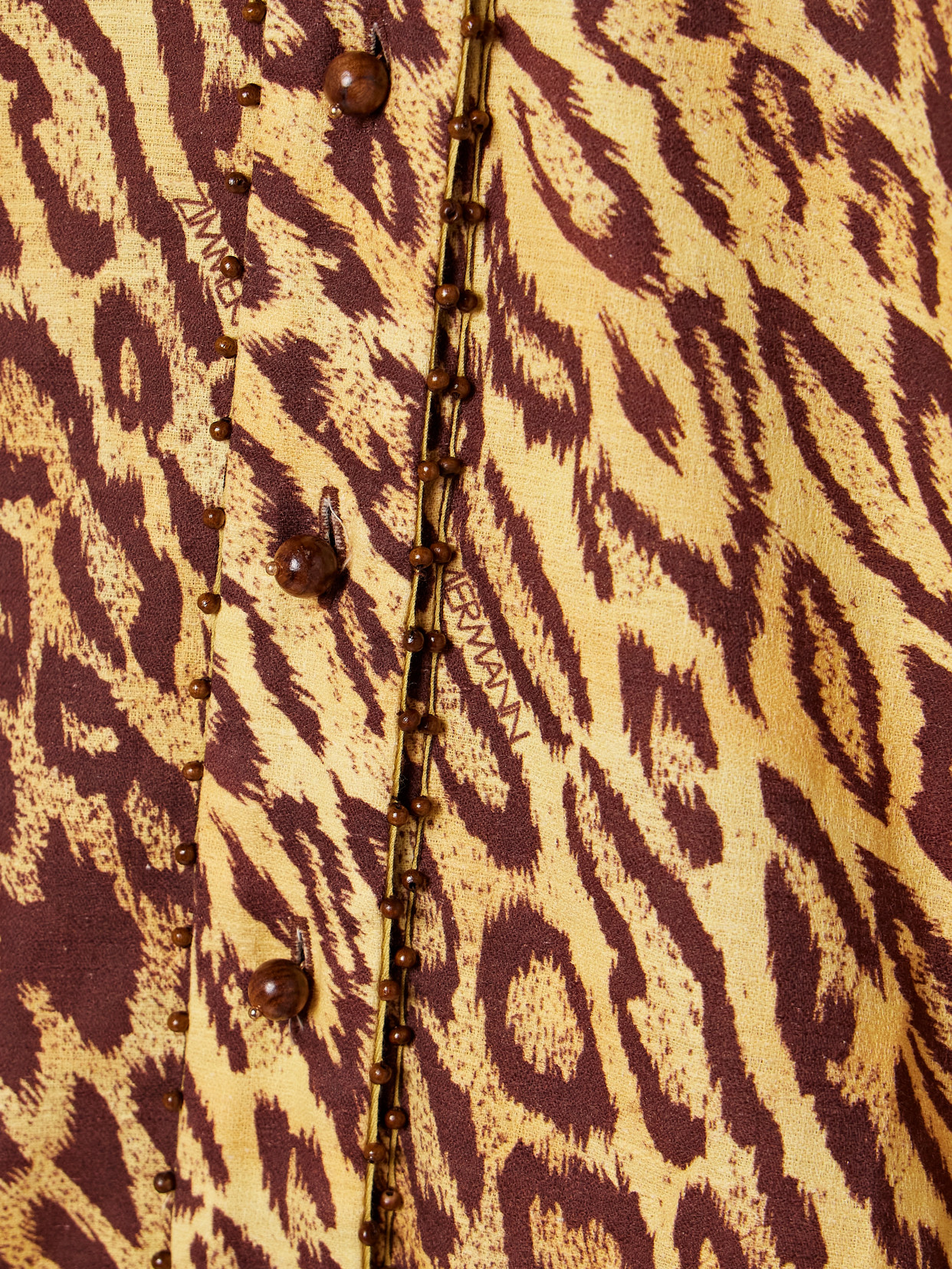 Coco Bead-Embellished Leopard-Print Cotton Shirt