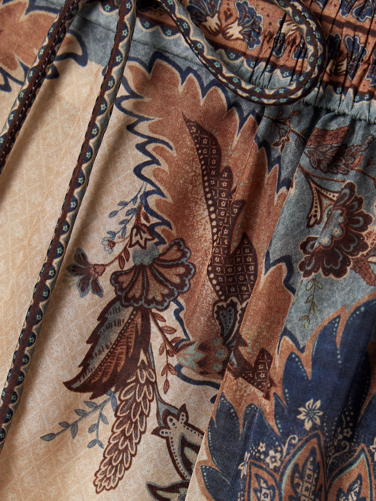 Shop Zimmermann Ascension Printed Silk Shorts