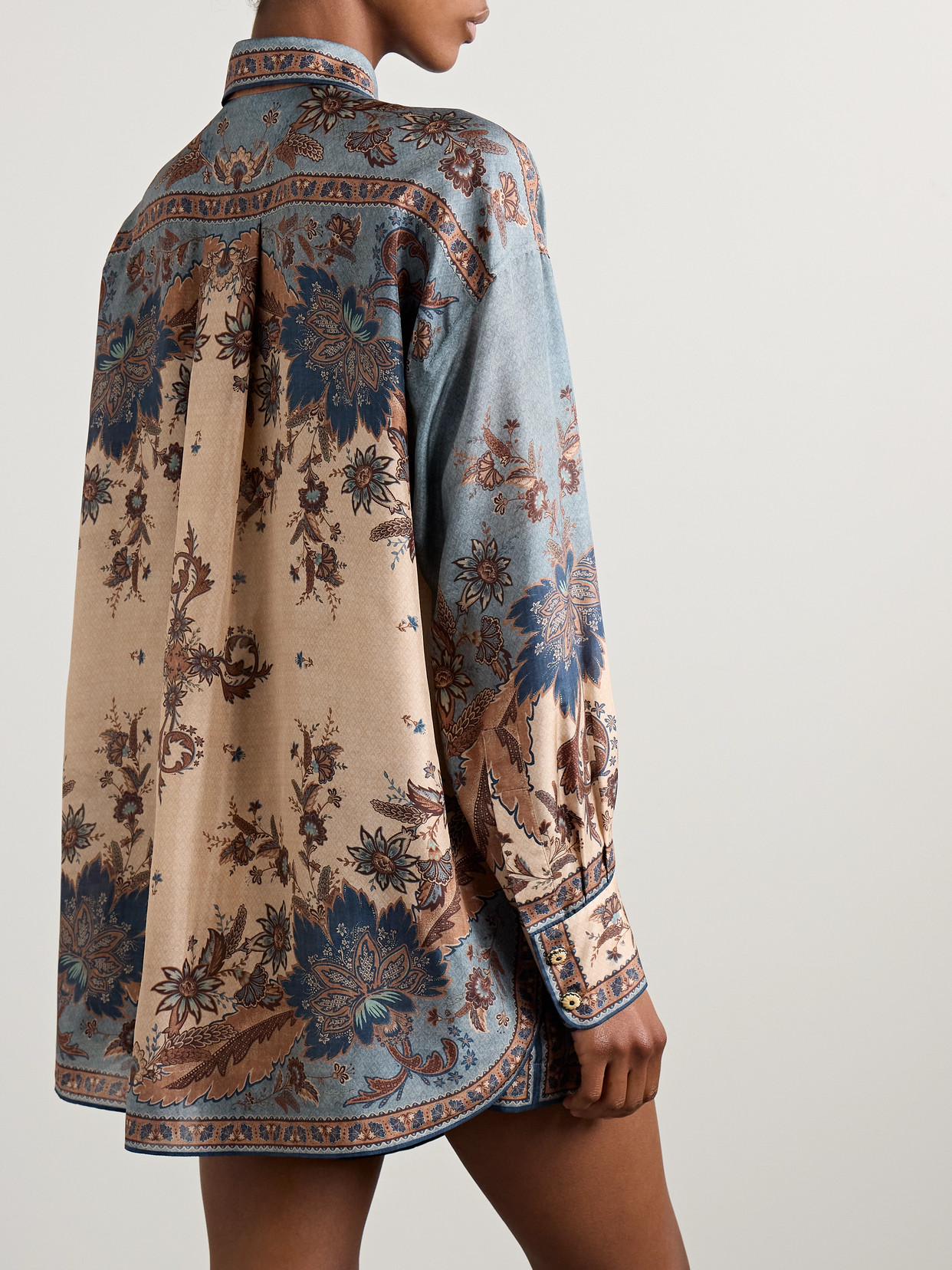 Shop Zimmermann Ascension Printed Silk Shirt