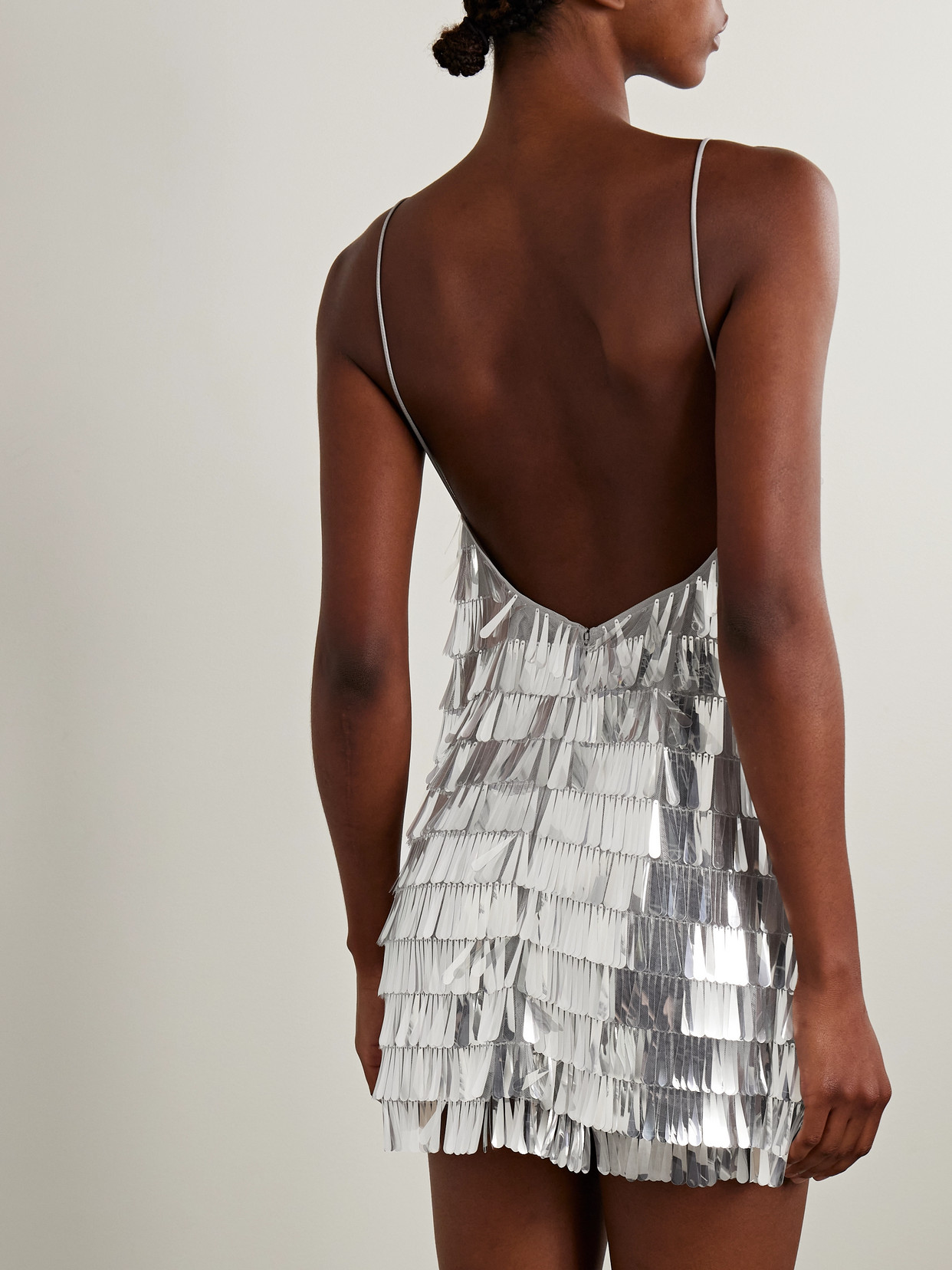 Retroféte Amalie Paillette-embellished Tulle Mini Dress In White