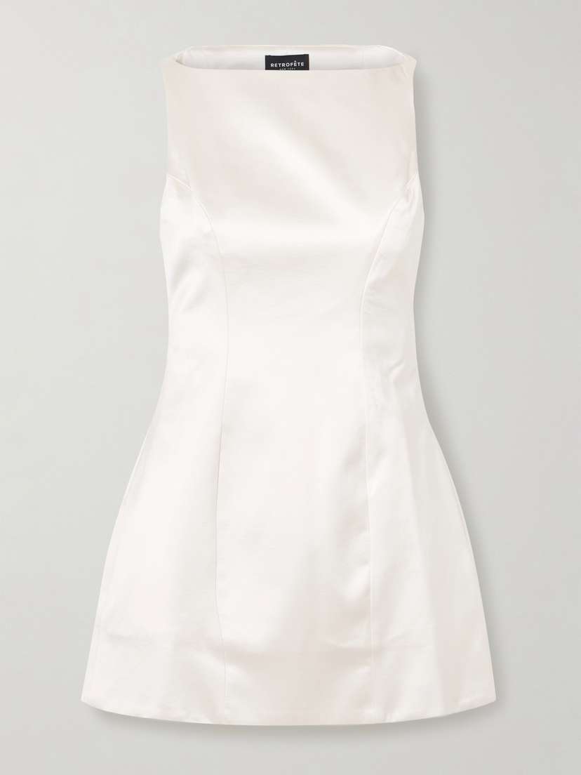 Retrofête Livle Duchesse-satin Mini Dress