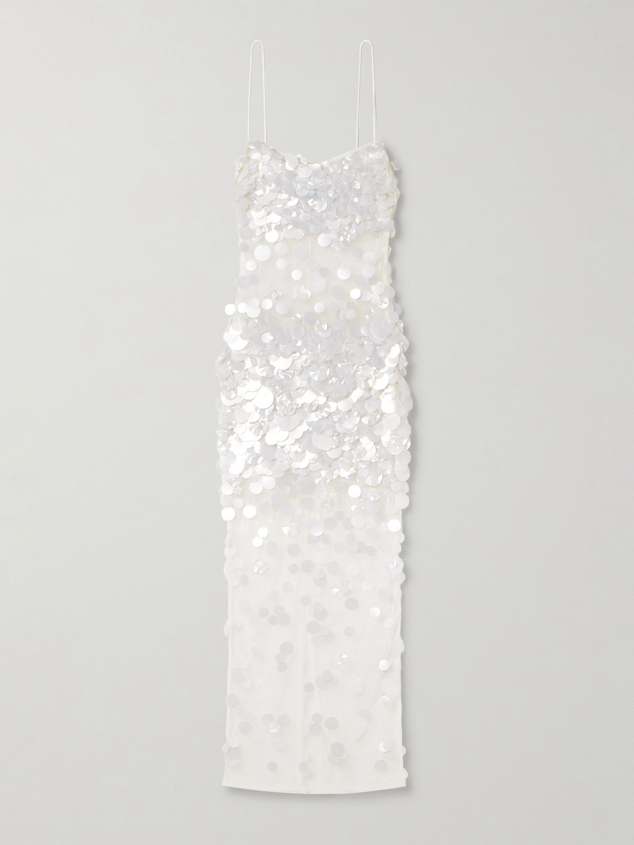 Retroféte Mischa Embellished Tulle Midi Dress