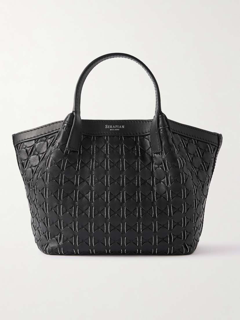 Serapian Secret Mini Embellished Leather Shoulder Bag