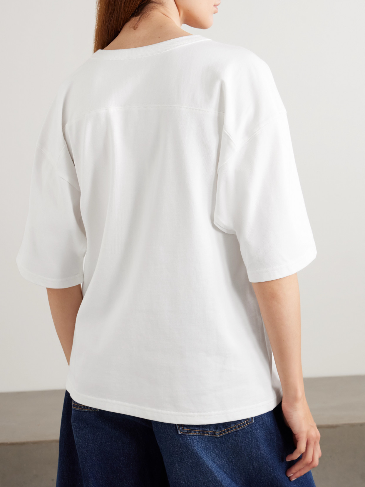 Match Paneled Organic Cotton-Jersey T-Shirt