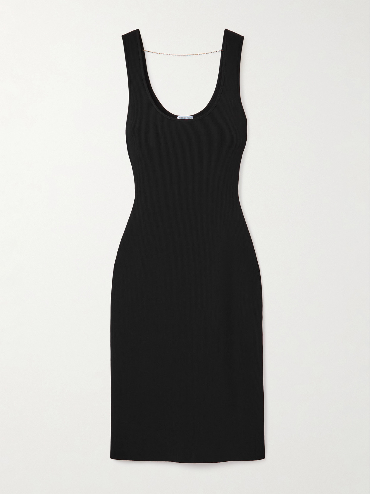 Bottega Veneta Chain-embellished Ribbed-knit Dress