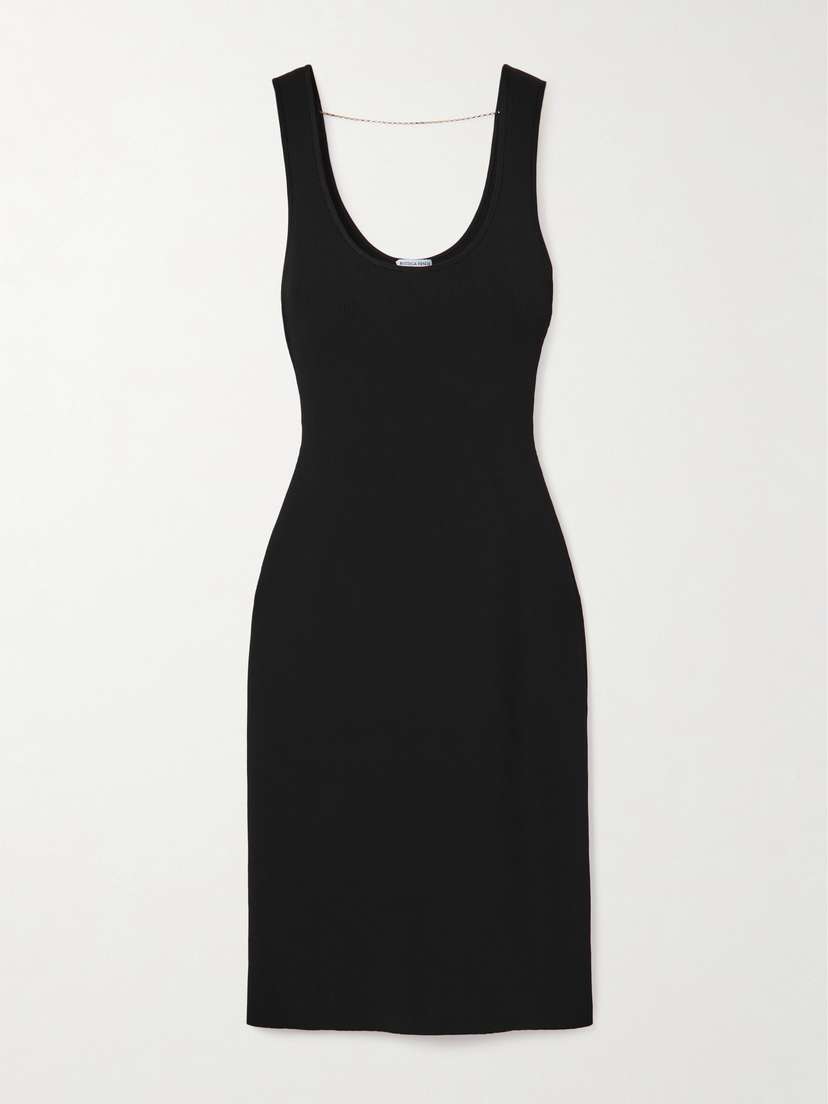 Bottega Veneta Chain-embellished Ribbed-knit Dress
