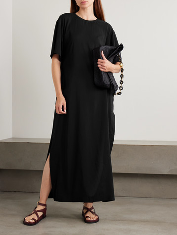 St. Agni Crepe de chine maxi dress