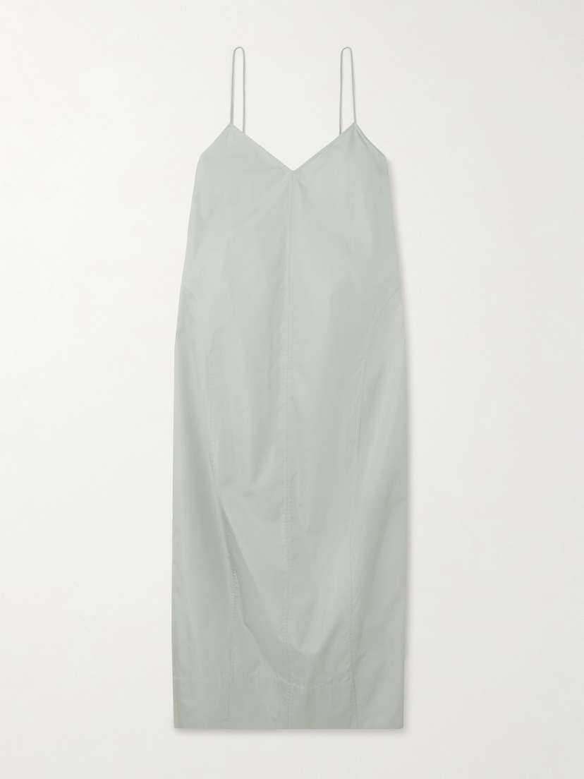 St. Agni Recycled-taffeta Midi Dress