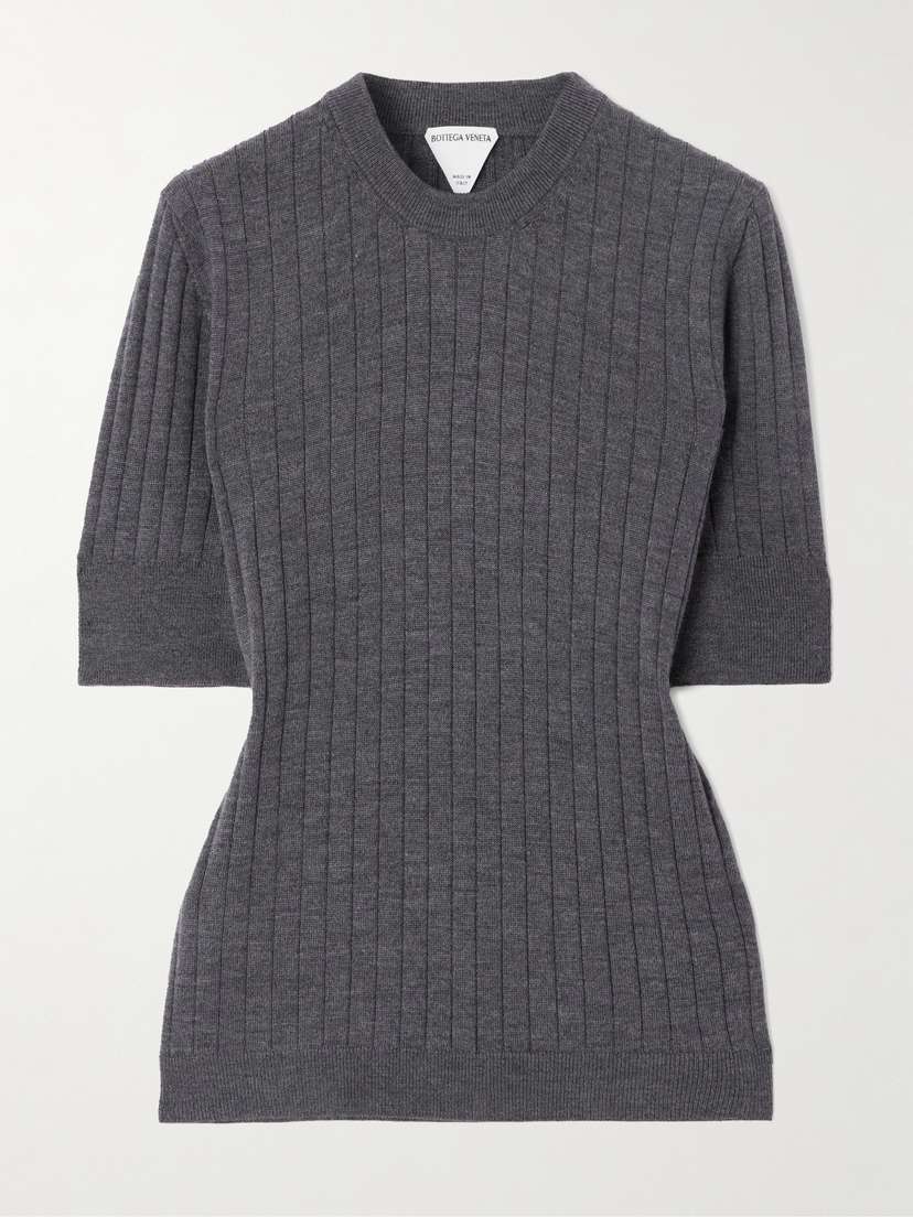 Bottega Veneta Ribbed Wool T-shirt