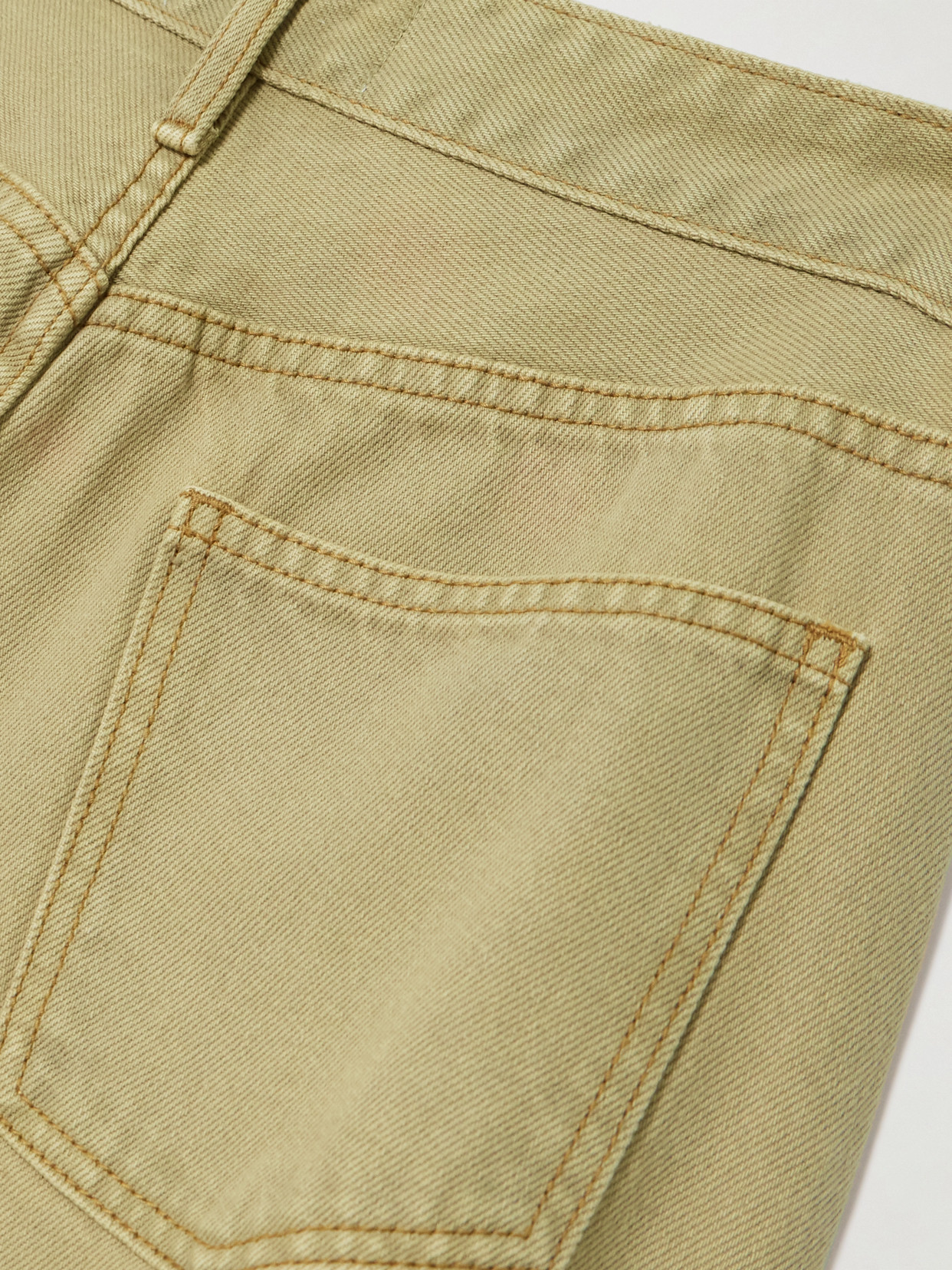 Paneled Mid-Rise Wide- Leg