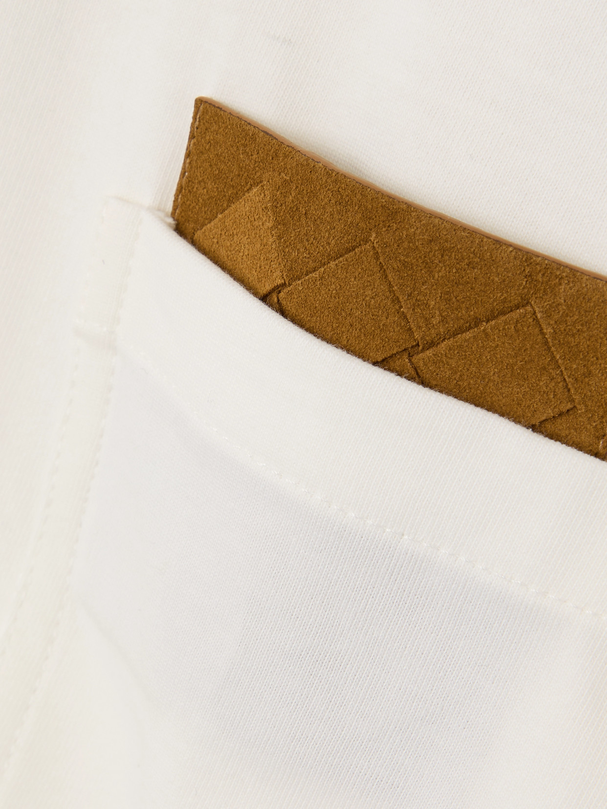 Bottega Veneta Womens Chalk Patch-pockets Relaxed-fit Cotton-jersey T-shirt Xl In White