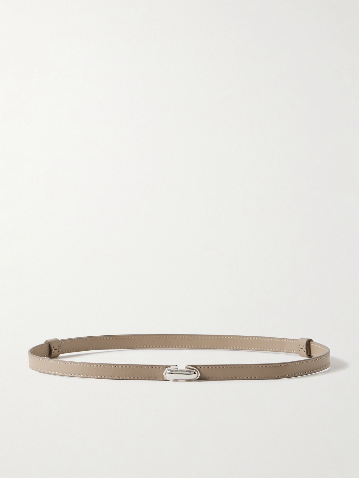 Savette Symmetry Leather Belt In Neutral