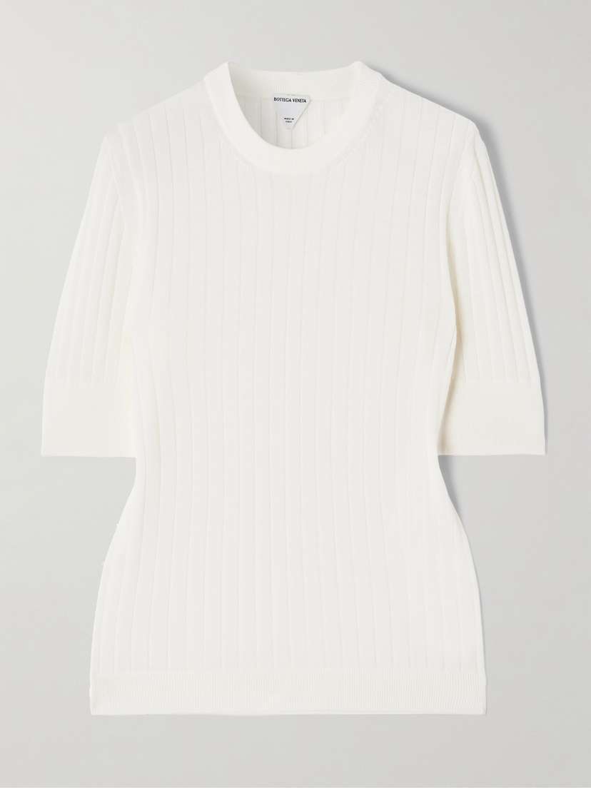 Bottega Veneta Ribbed Wool T-shirt