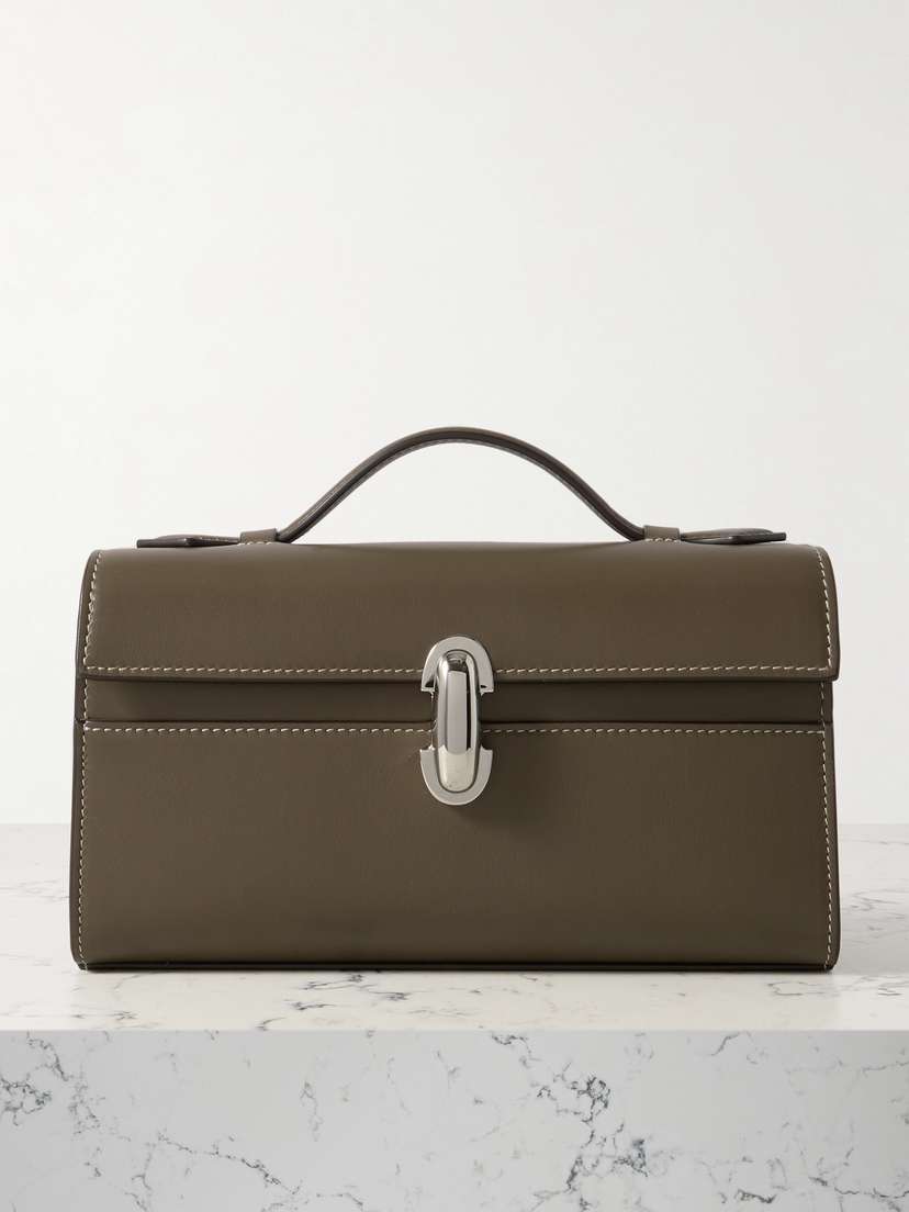 Savette Symmetry Pochette Leather Tote