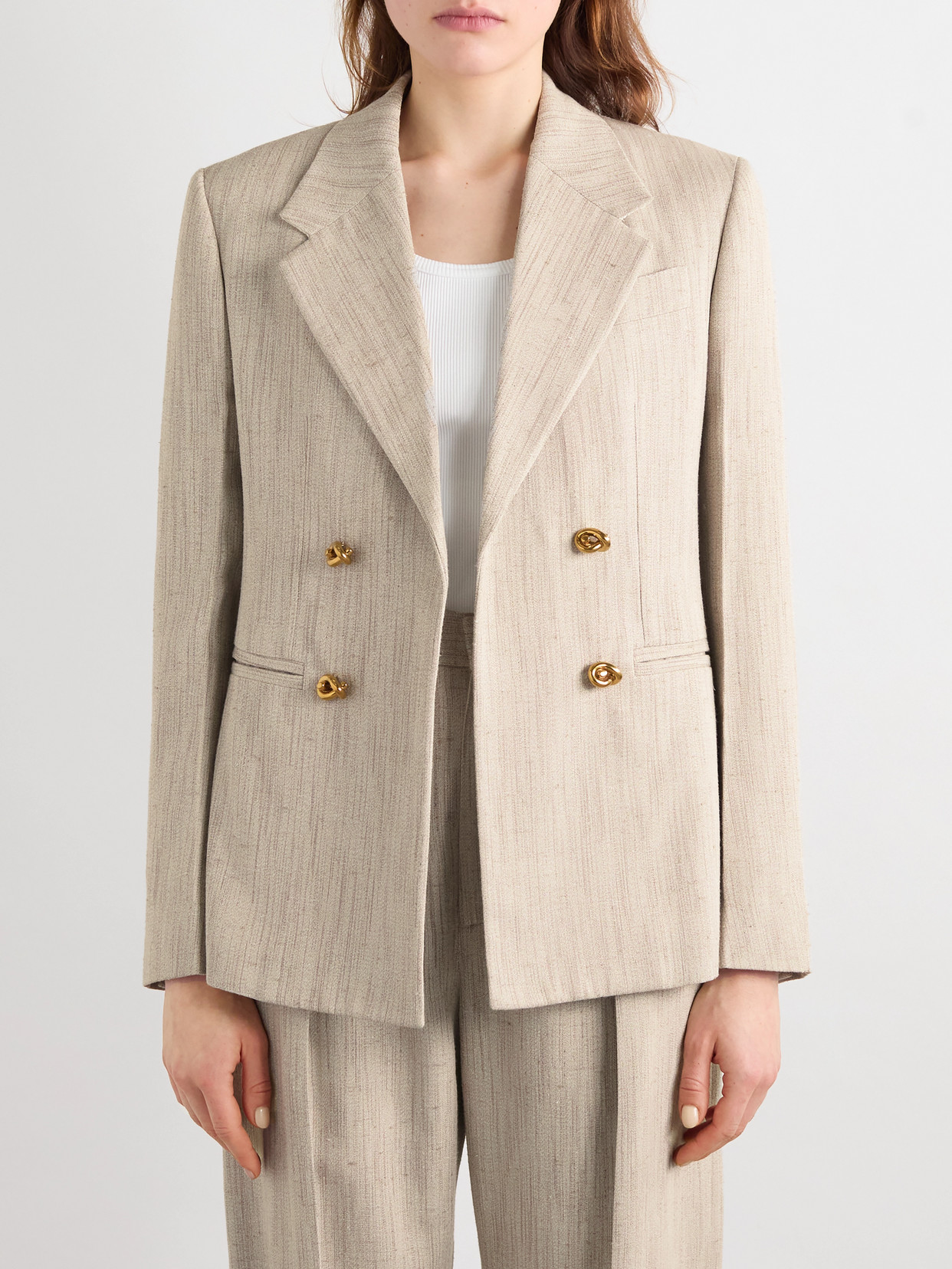 Bottega Veneta Embellished Canvas Jacket