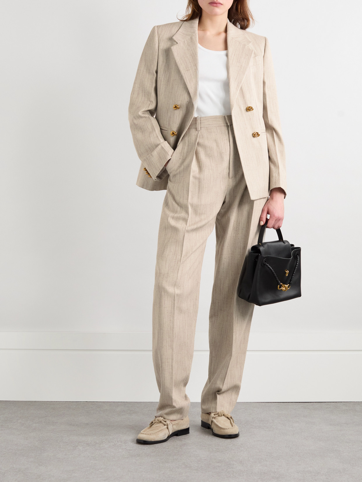 Bottega Veneta Embellished Canvas Jacket