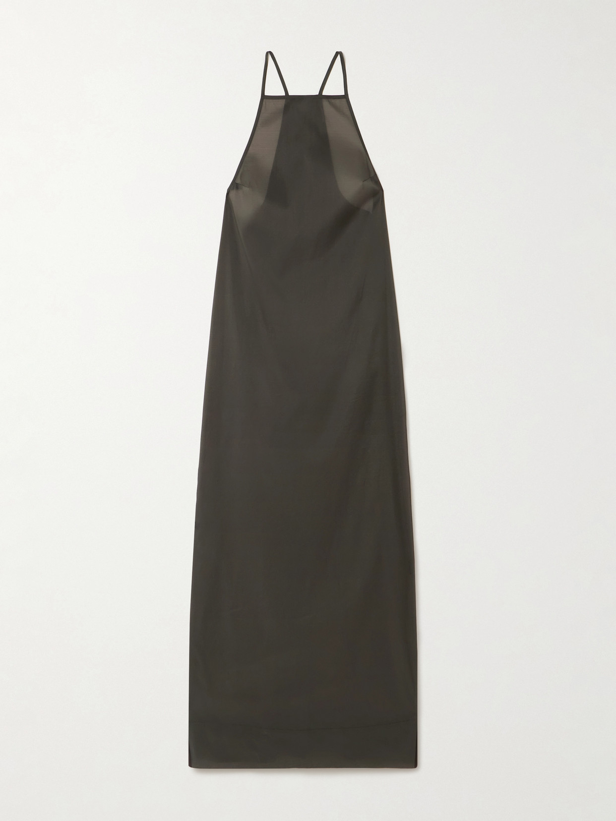 St Agni Organza Maxi Dress In Black