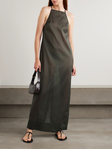 St. Agni Organza maxi dress