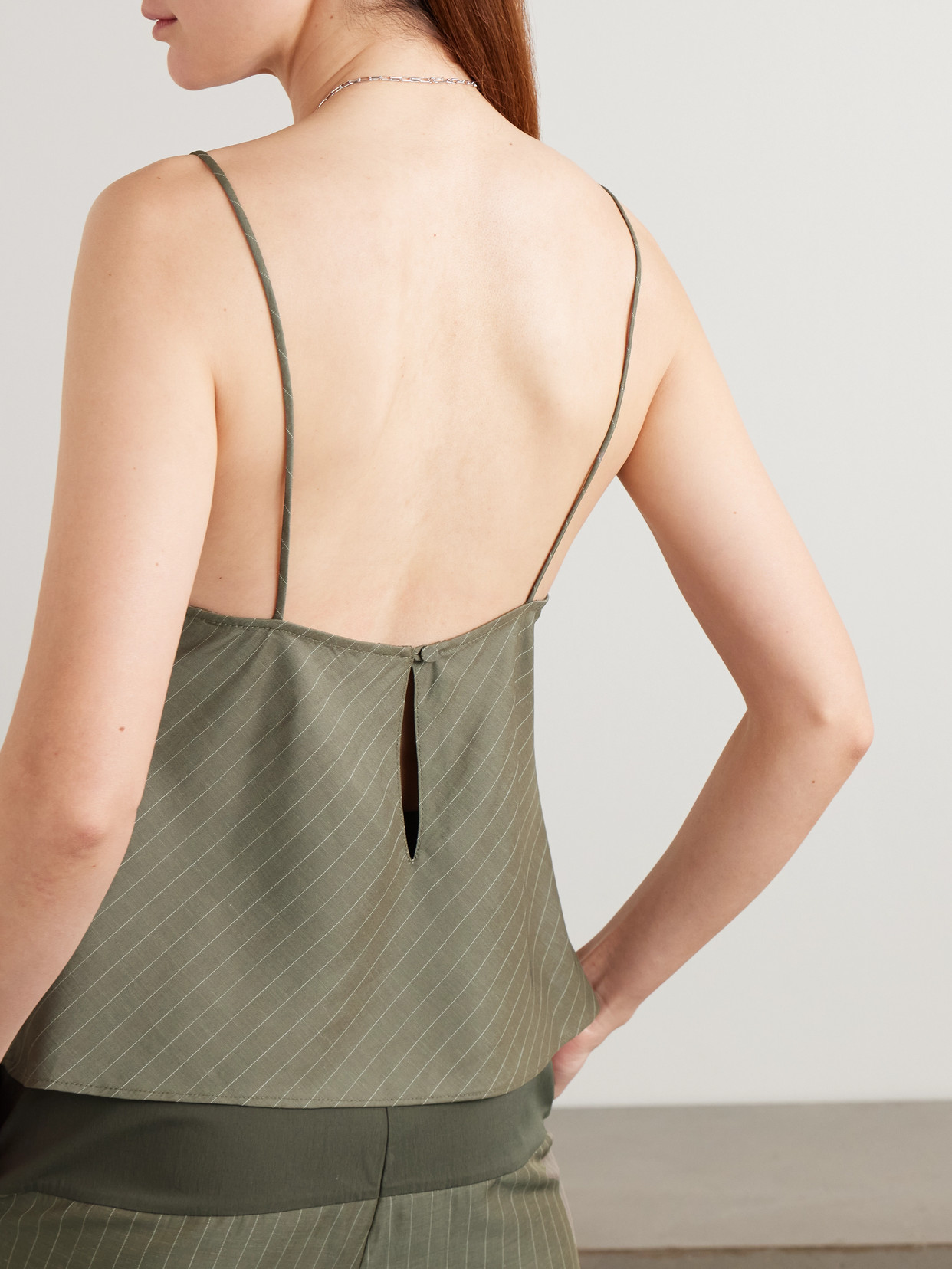 Pinstriped Twill Camisole