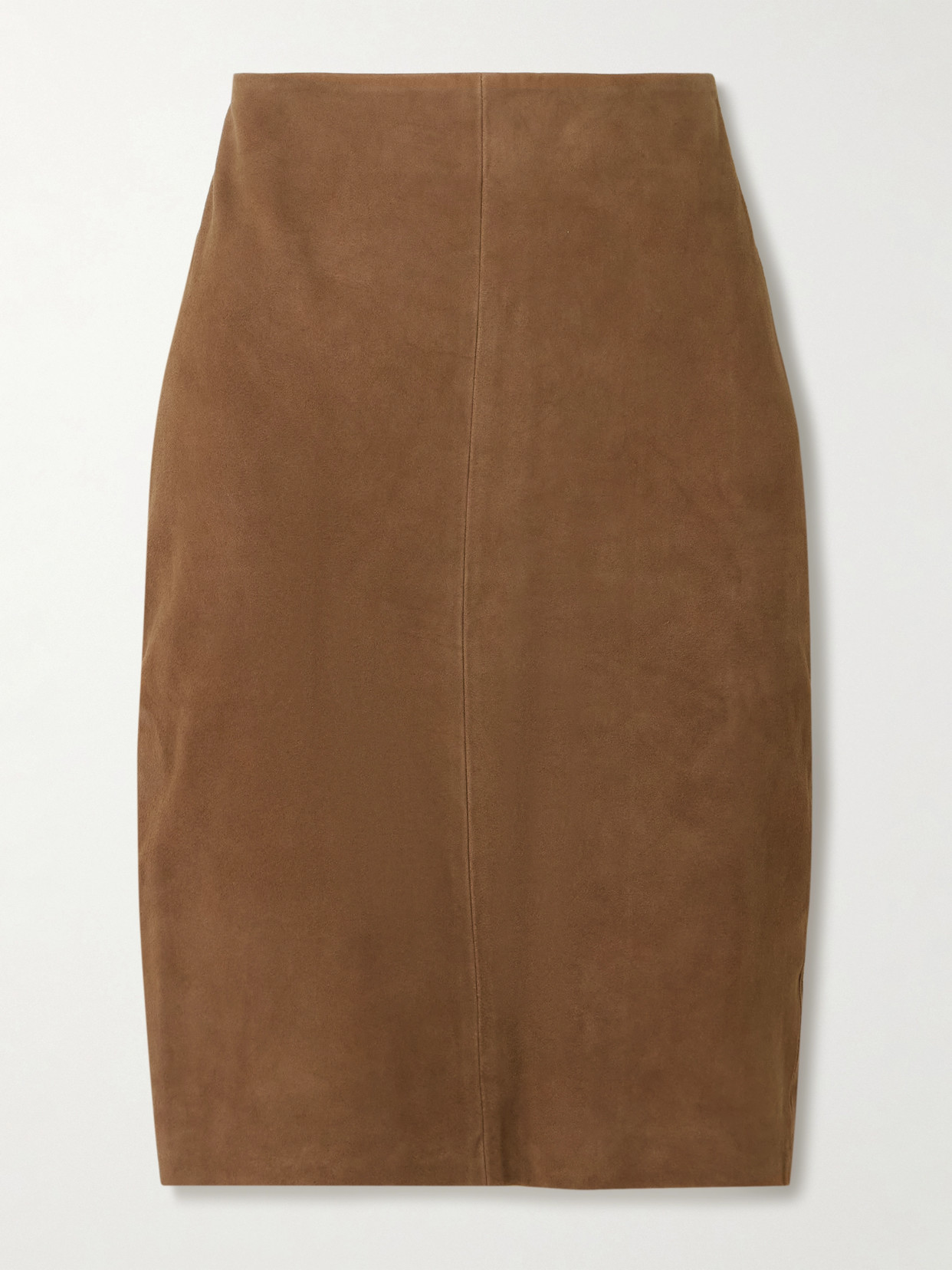 St Agni Suede Skirt In Brown