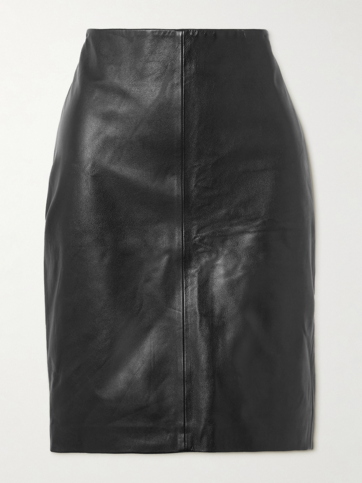 St Agni Leather Skirt In Black