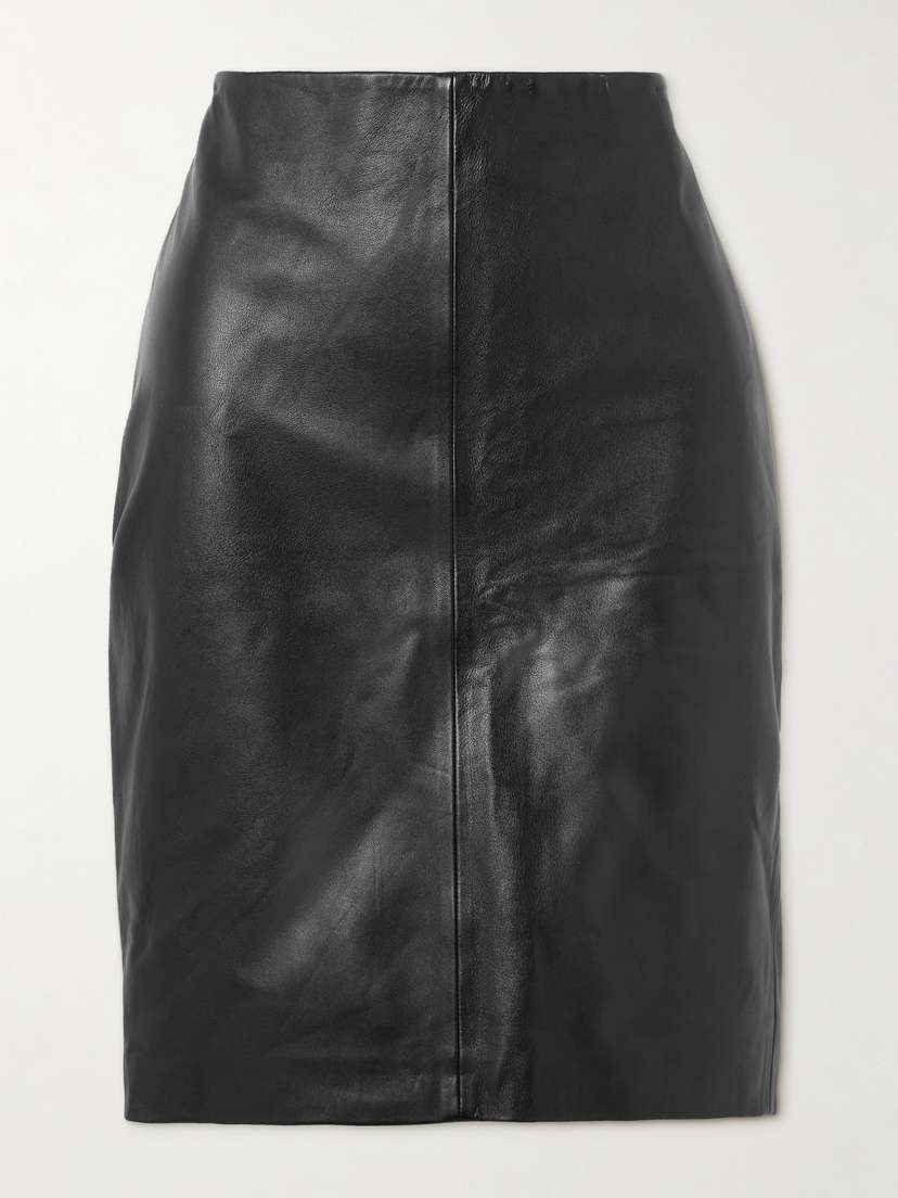 St. Agni Leather Skirt