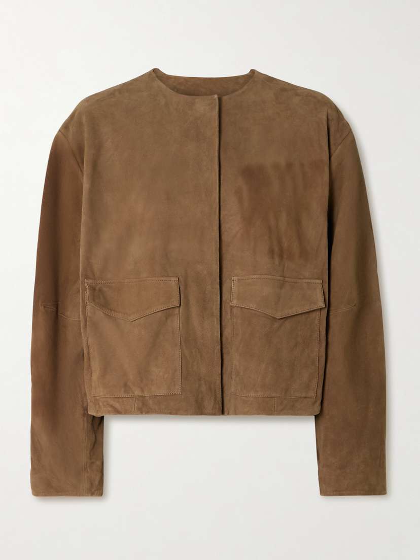 St. Agni Utility Cocoon Suede Jacket