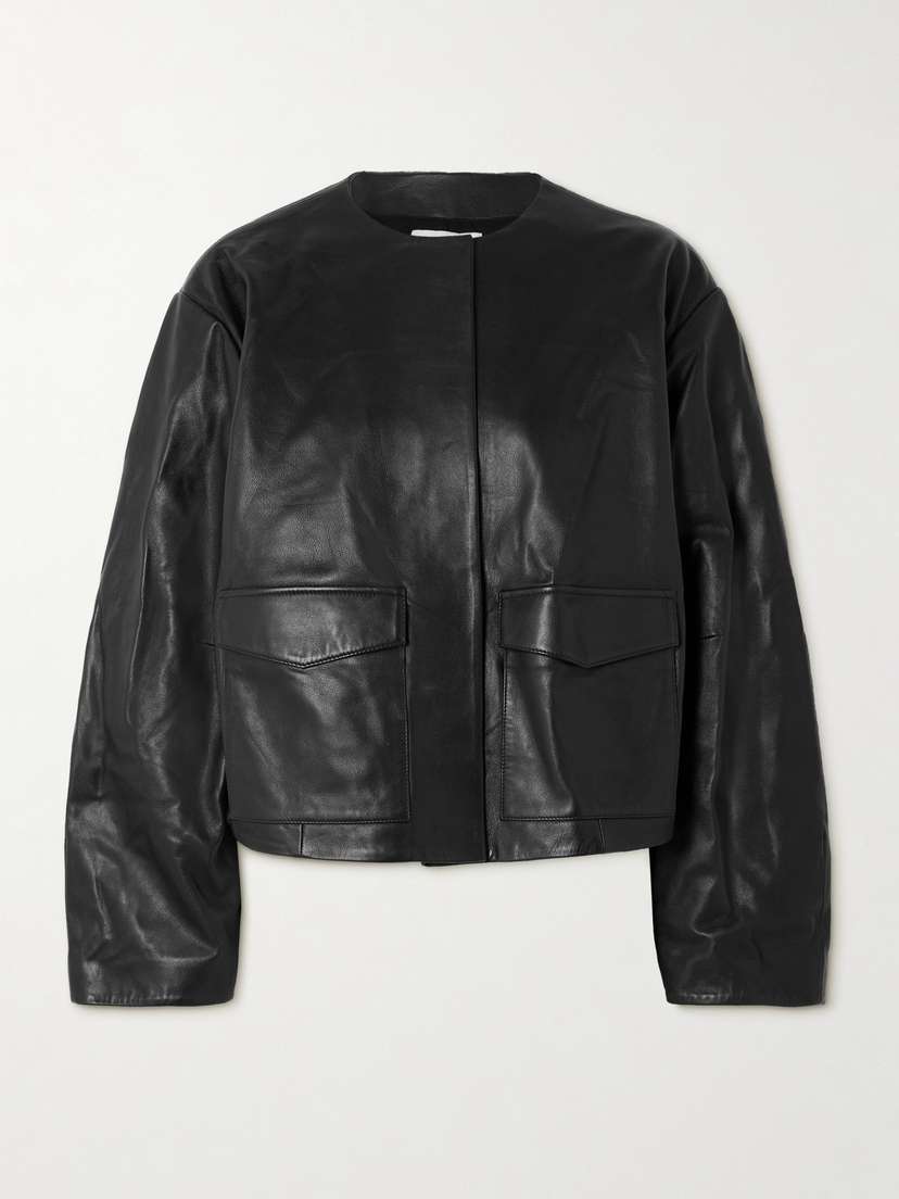 St. Agni Utility Cocoon Leather Jacket