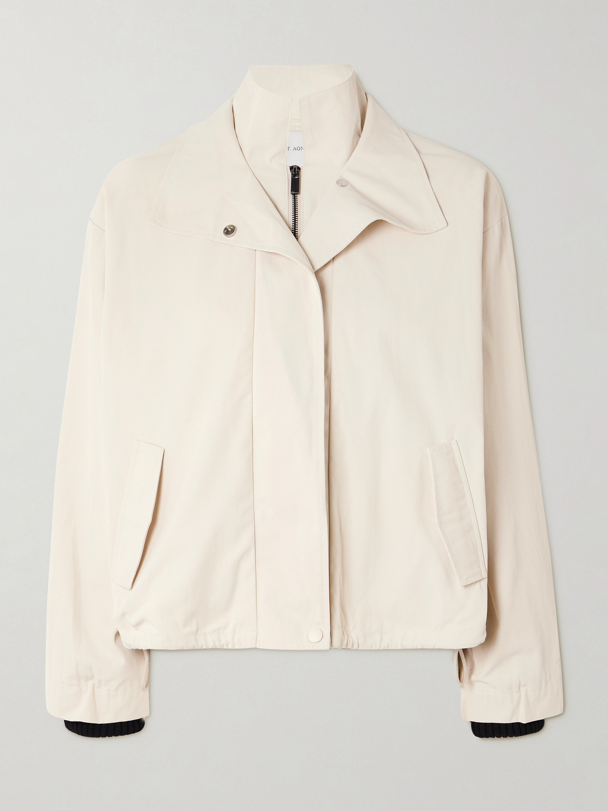 St Agni Recycled-twill Jacket In Neutral