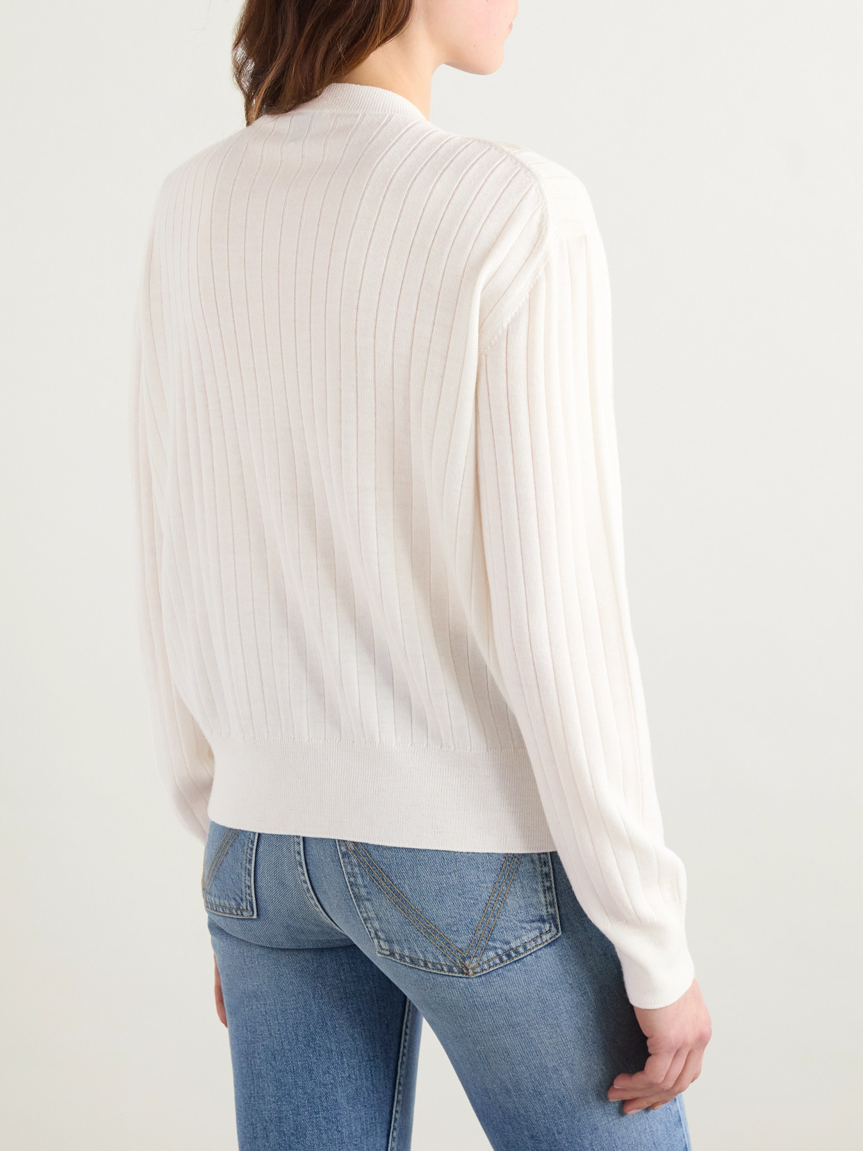 Bottega Veneta Ribbed Wool Cardigan