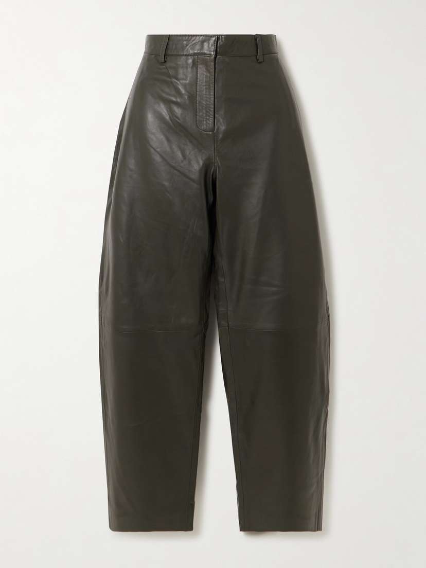 St. Agni Leather Tapered Pants