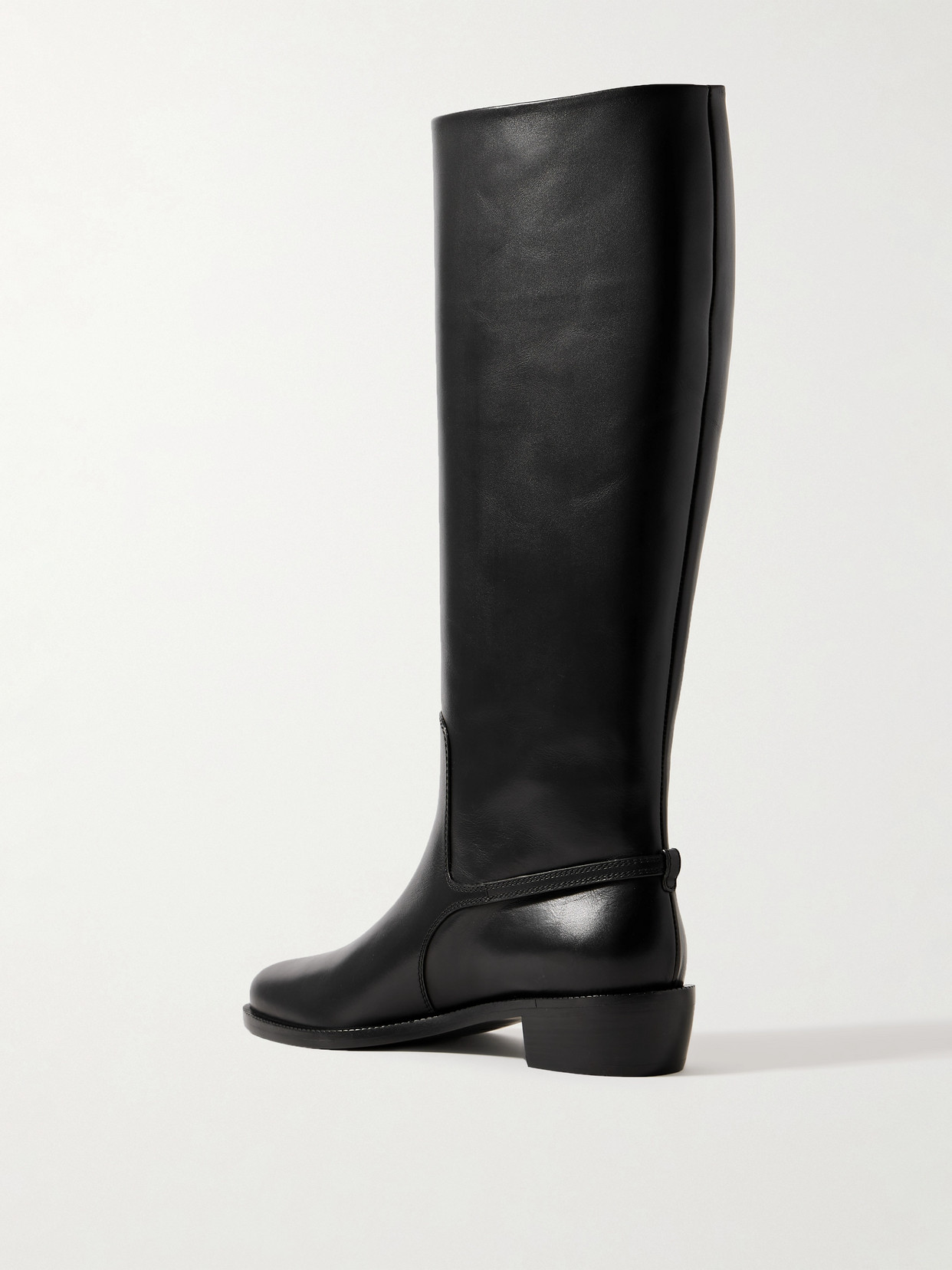 Therma Embellished Leather Knee Boots