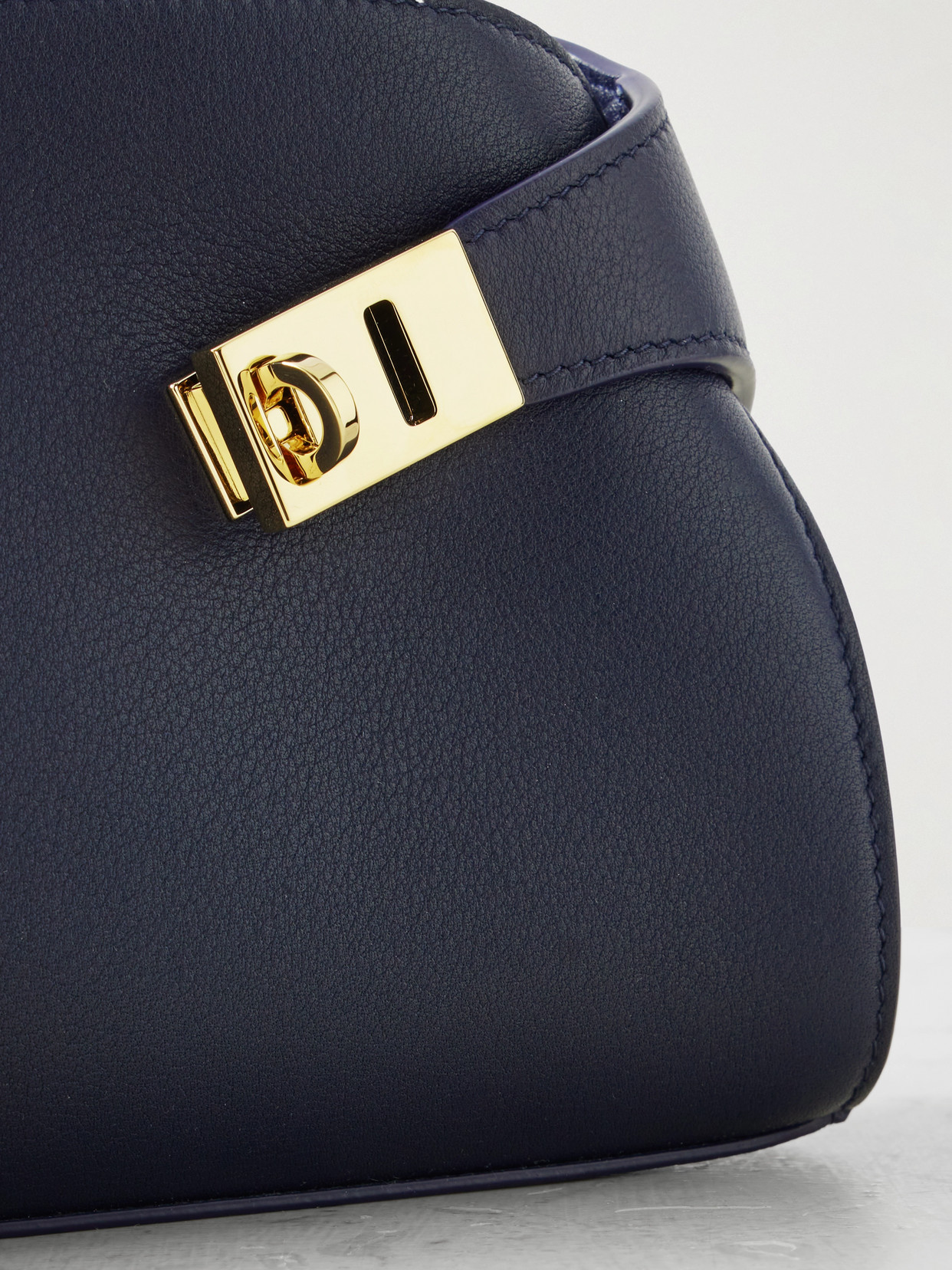 Ferragamo Hug Embellished Textured-leather Shoulder Bag