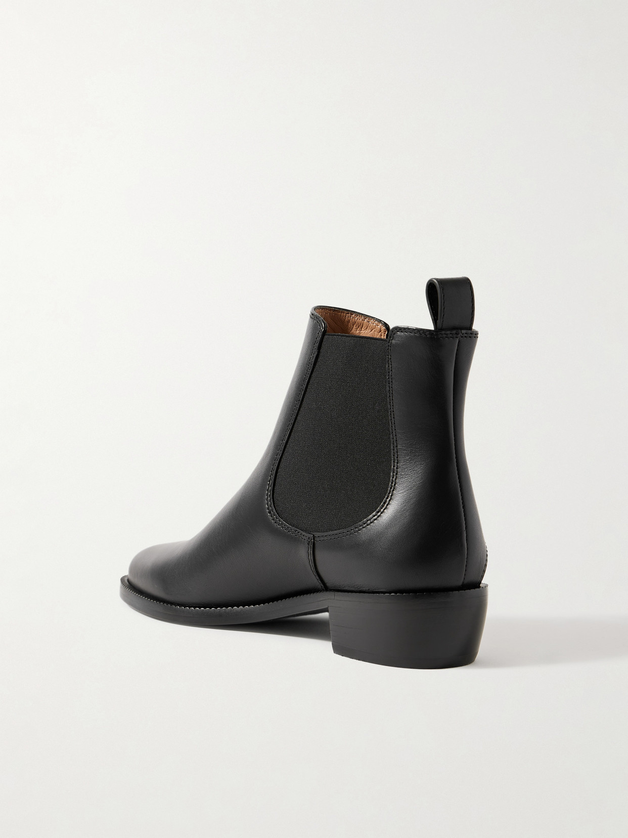 Ferragamo Embellished Leather Chelsea Boots In Black
