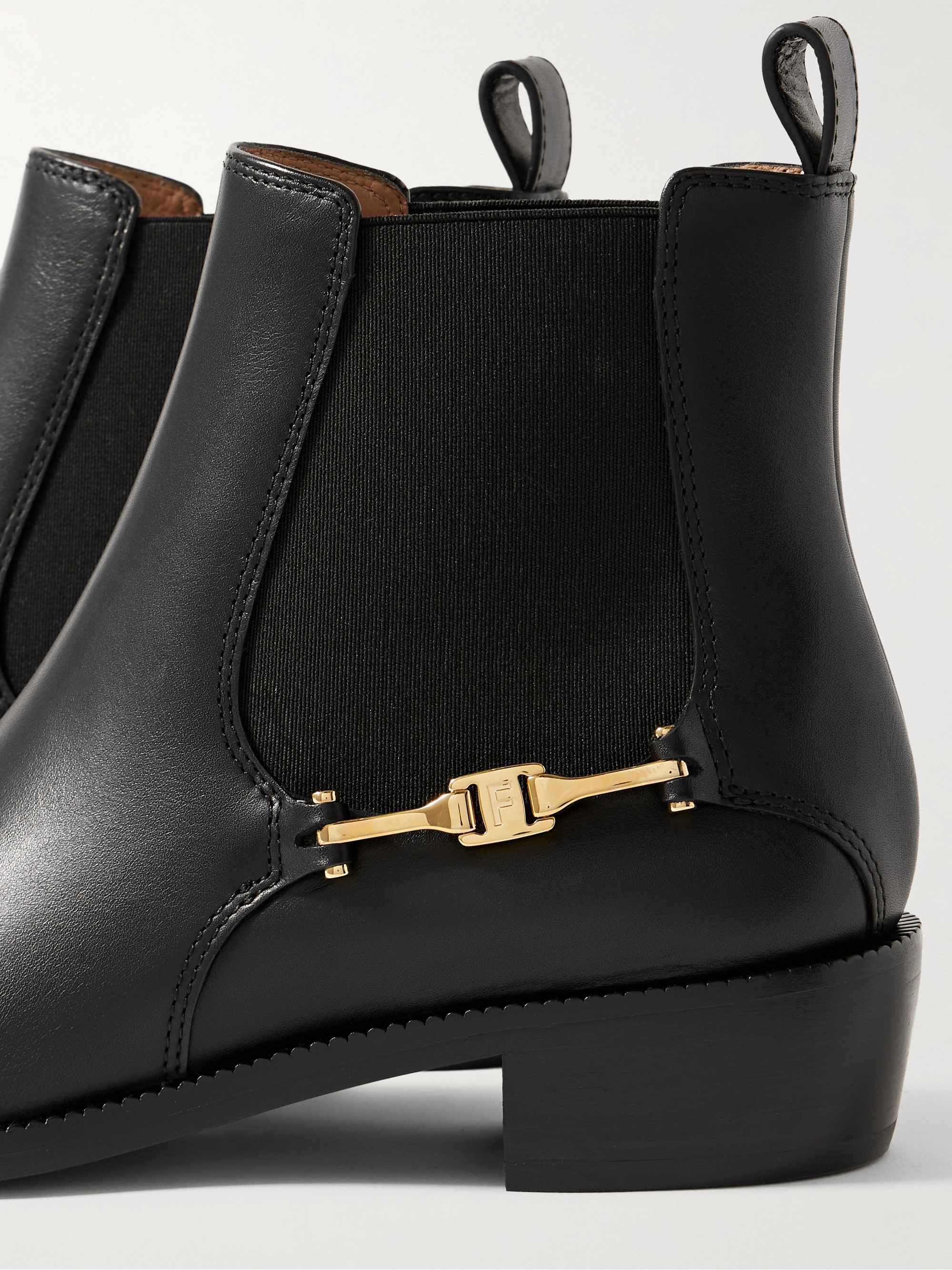 Ferragamo Embellished leather Chelsea boots