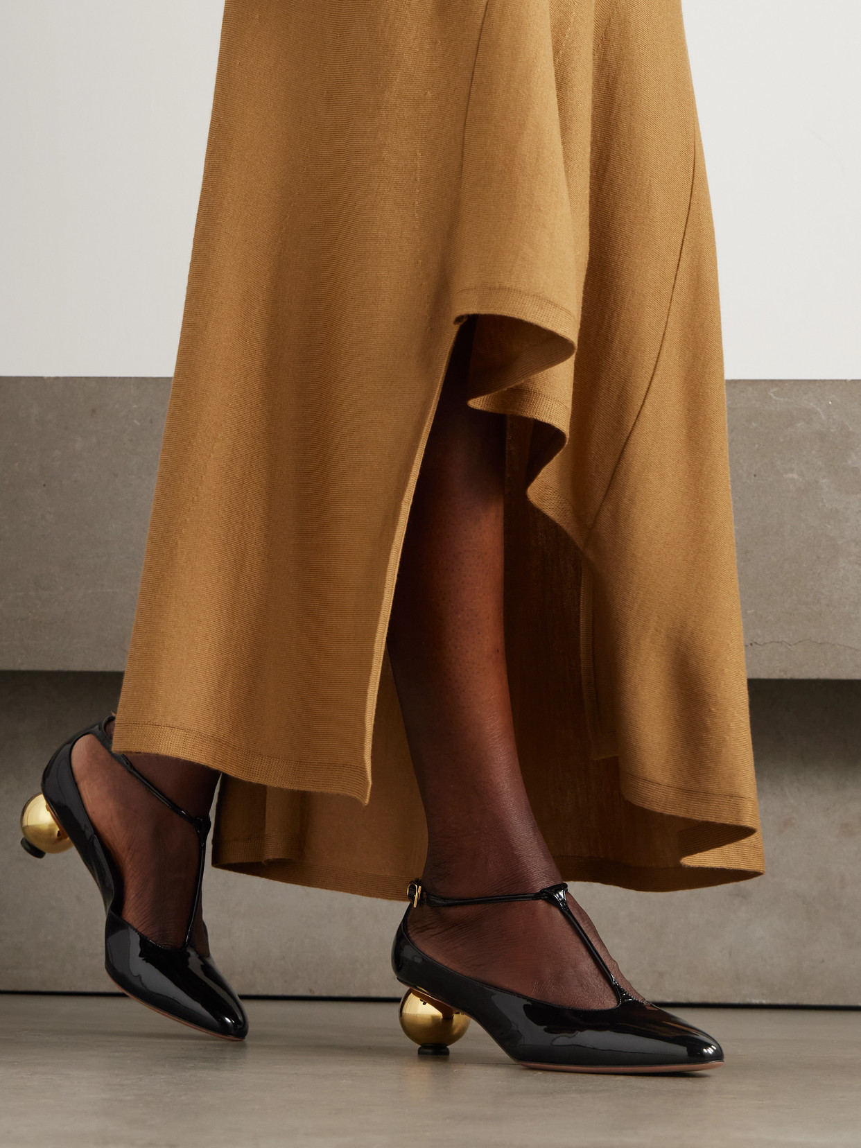 Ferragamo Tania Patent-leather Mary Jane Pumps