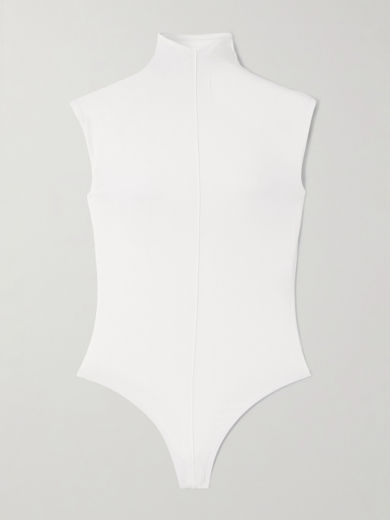 Wardrobe.nyc + Rhw Stretch-jersey Turtleneck Bodysuit In White