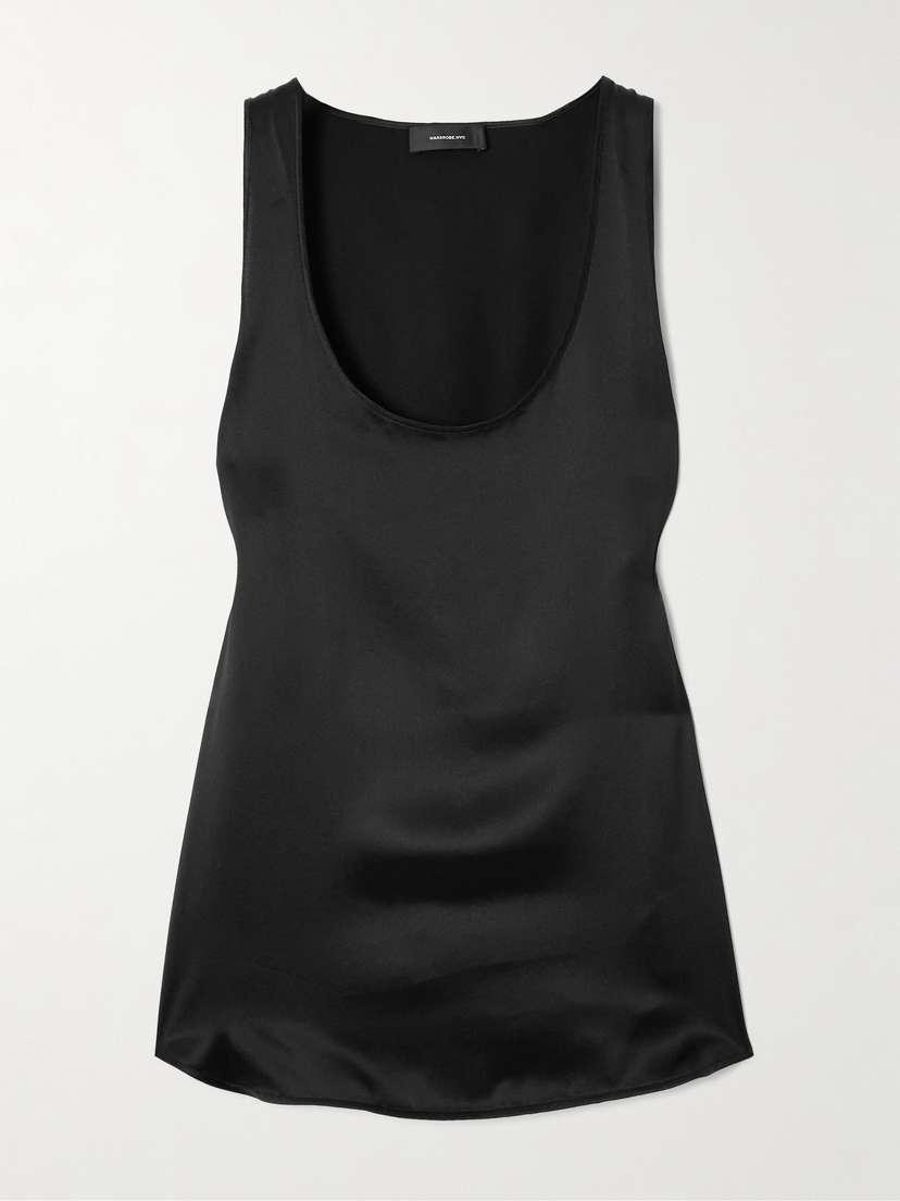 Wardrobe.NYC Silk-satin Tank