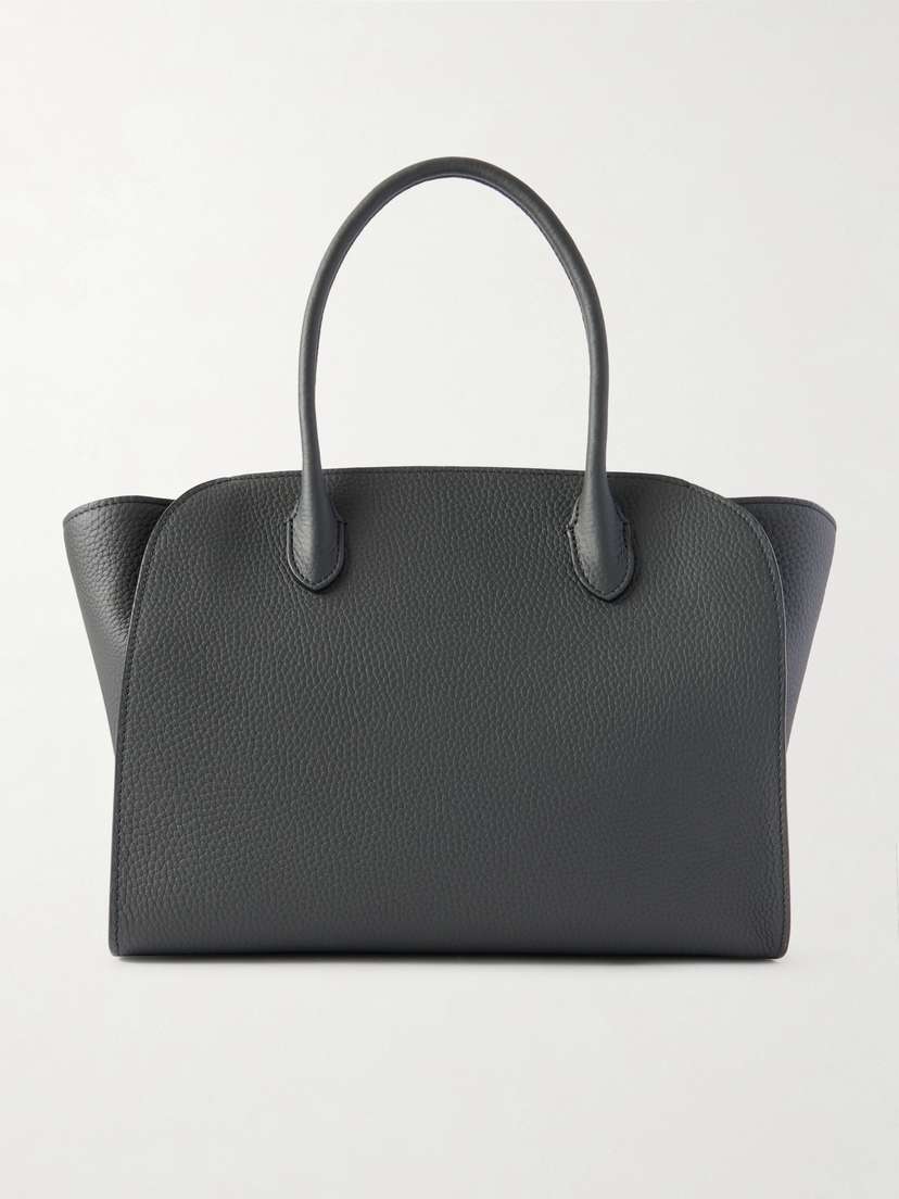 The Row Marlo 12 Textured-leather Tote