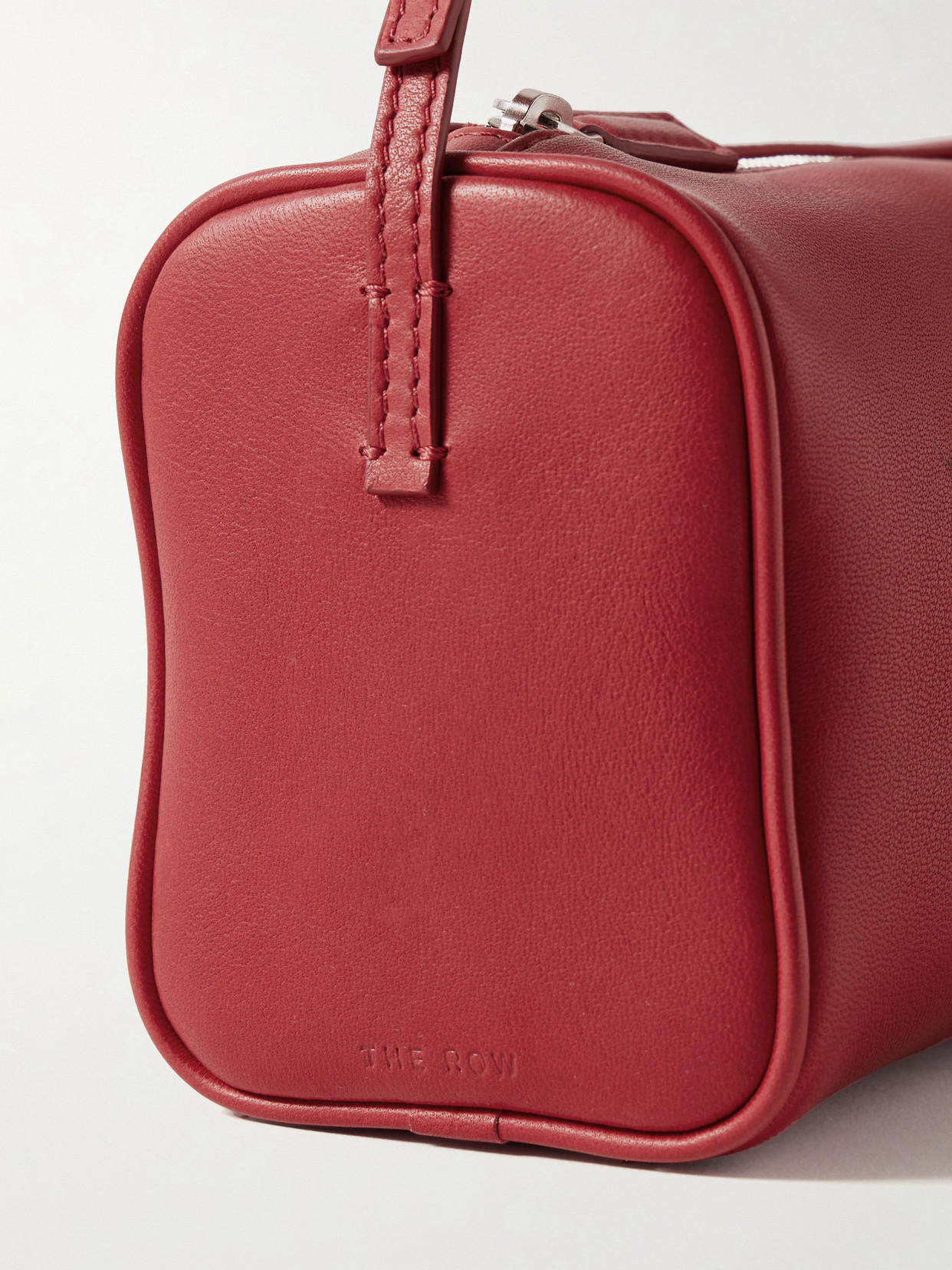 The Row '90s Leather Tote In Red