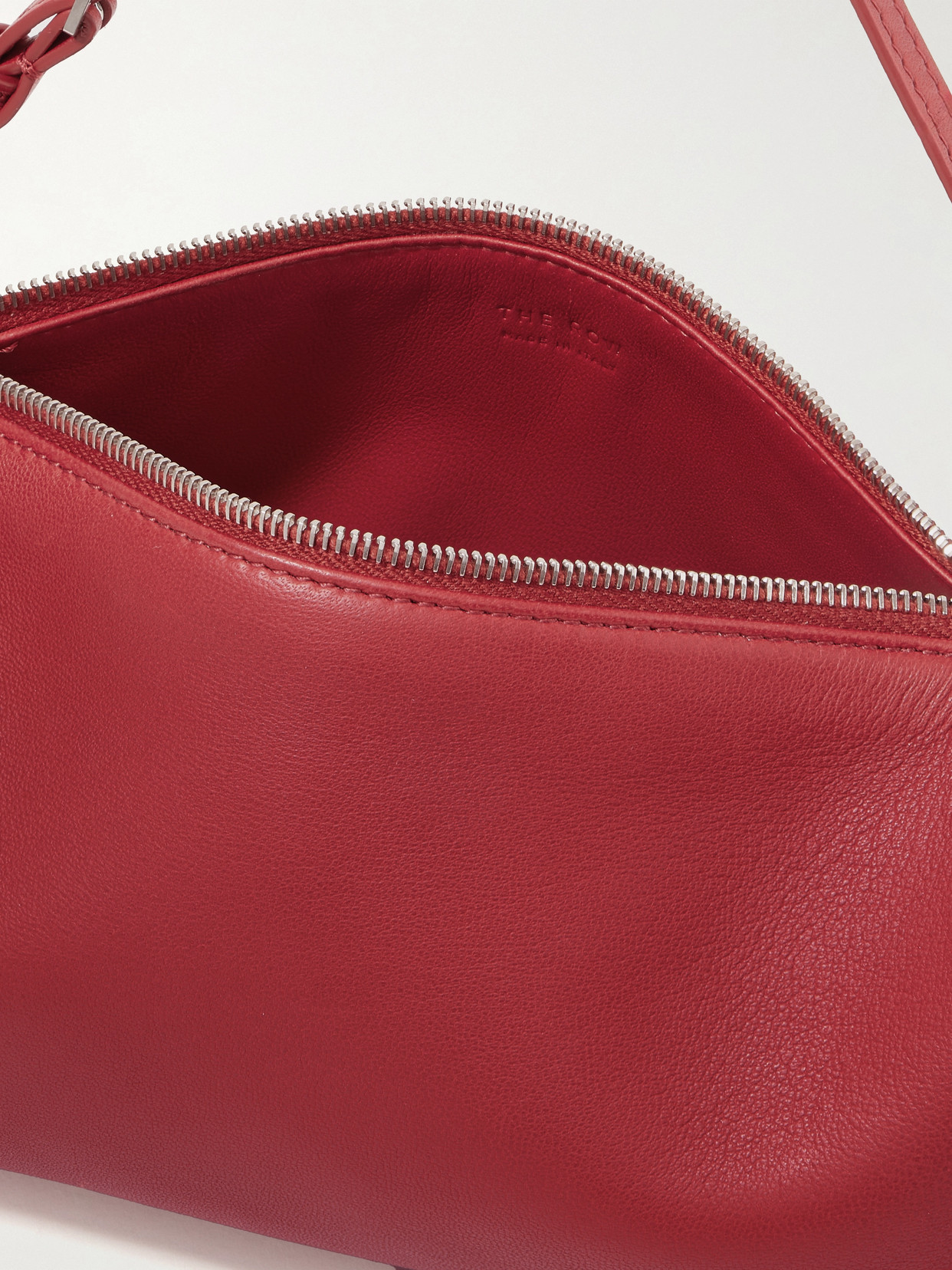The Row '90s Leather Tote In Red