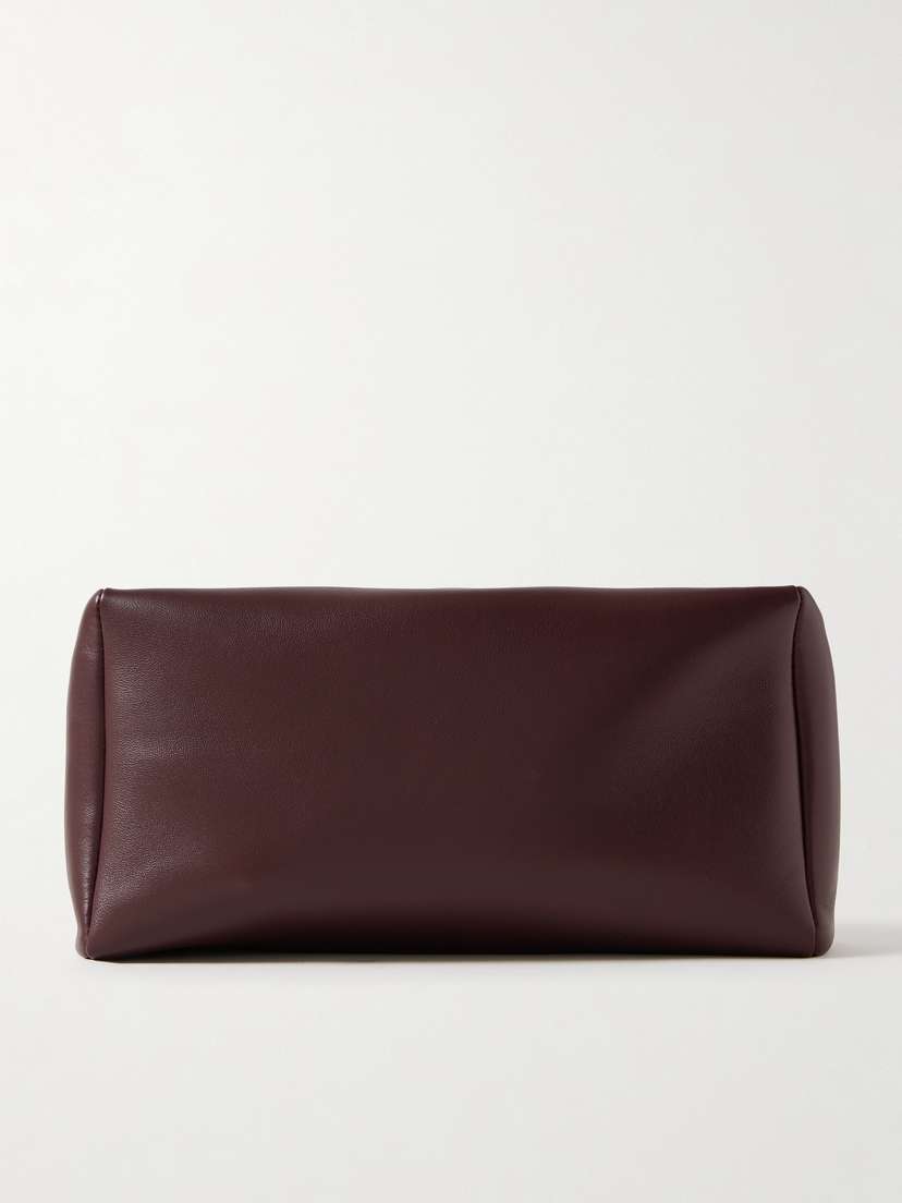 The Row Leather Clutch