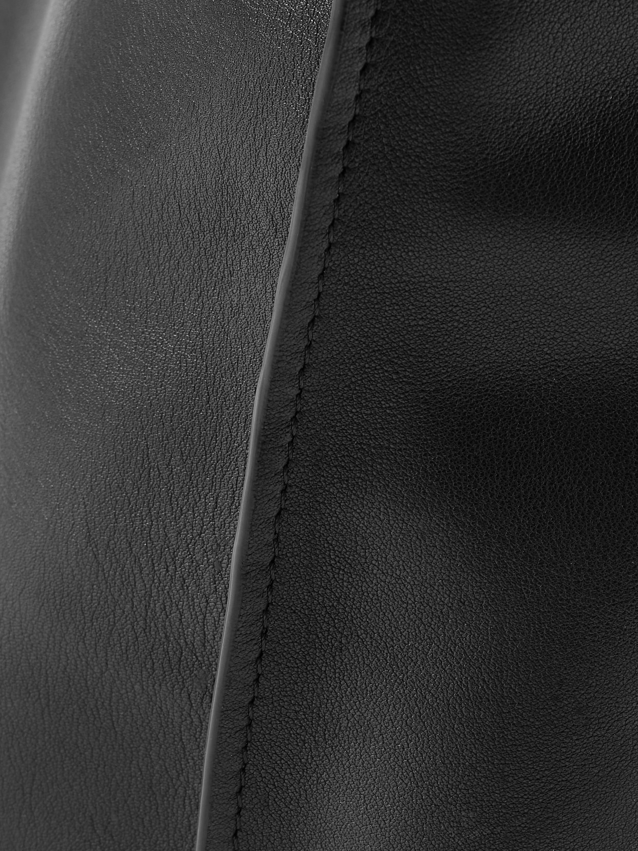 The Row Bindle Stitch Small Leather Tote In Black