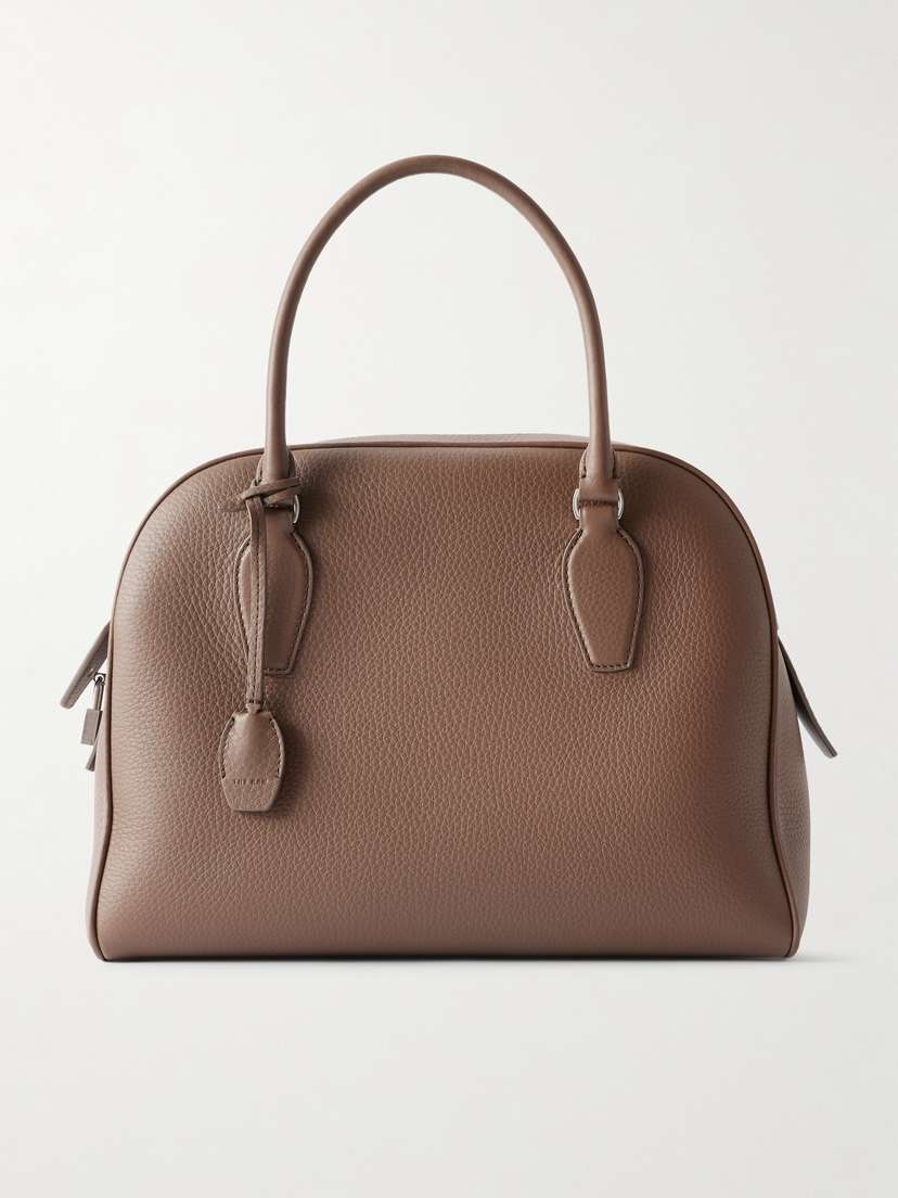 The Row India Textured-leather Tote