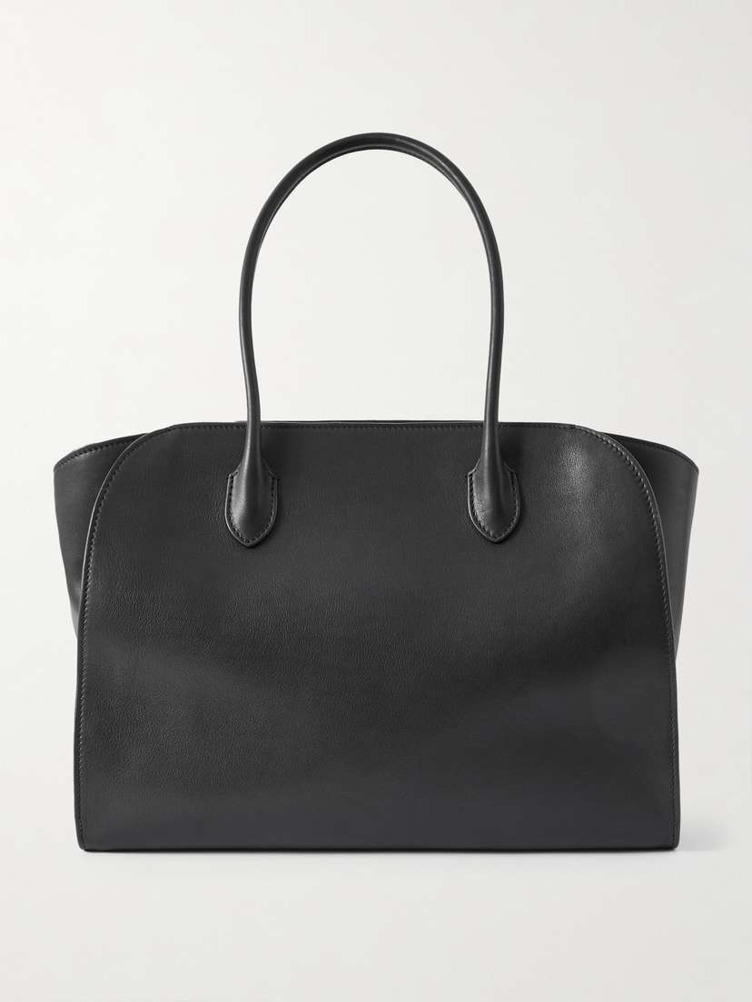 The Row Marlo 14 Textured-leather Tote