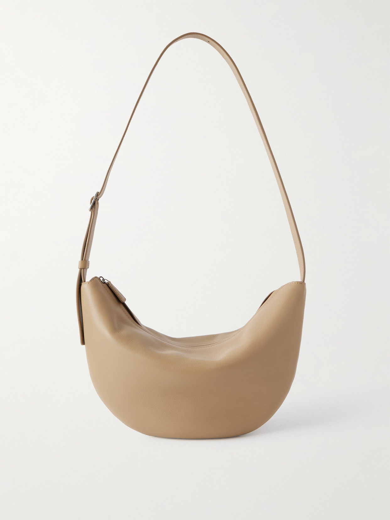 The Row Jouvette Leather Shoulder Bag In Neutral