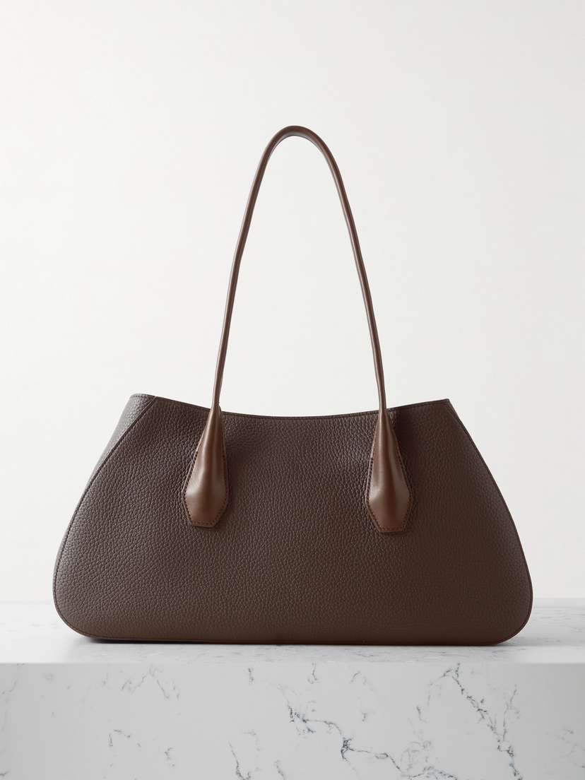 The Row Alger Textured-leather Shoulder Bag