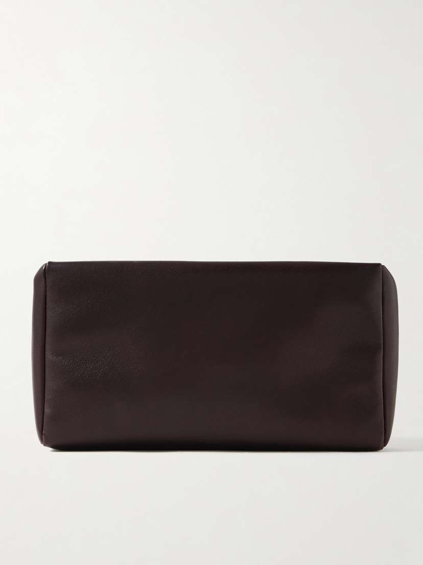 The Row Leather Clutch