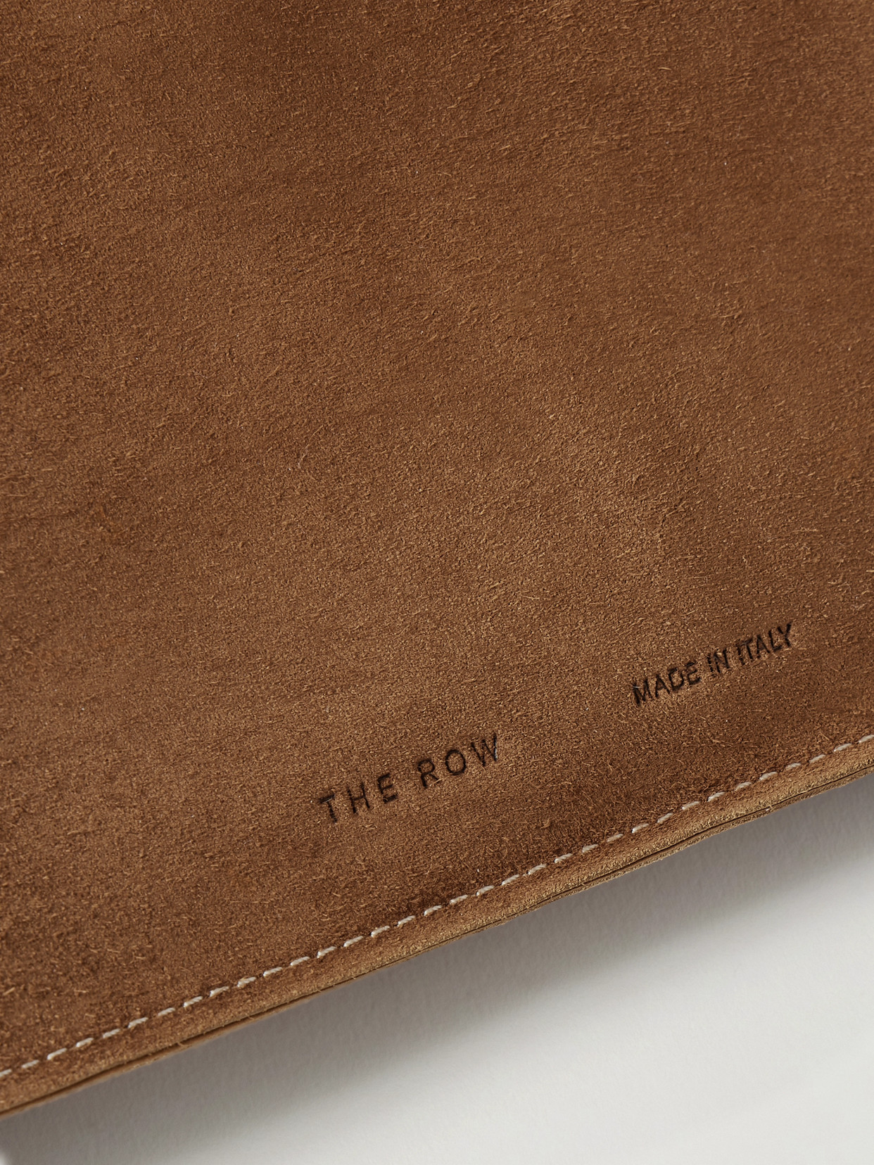 The Row Bindle Small Suede Shoulder Bag In Brown